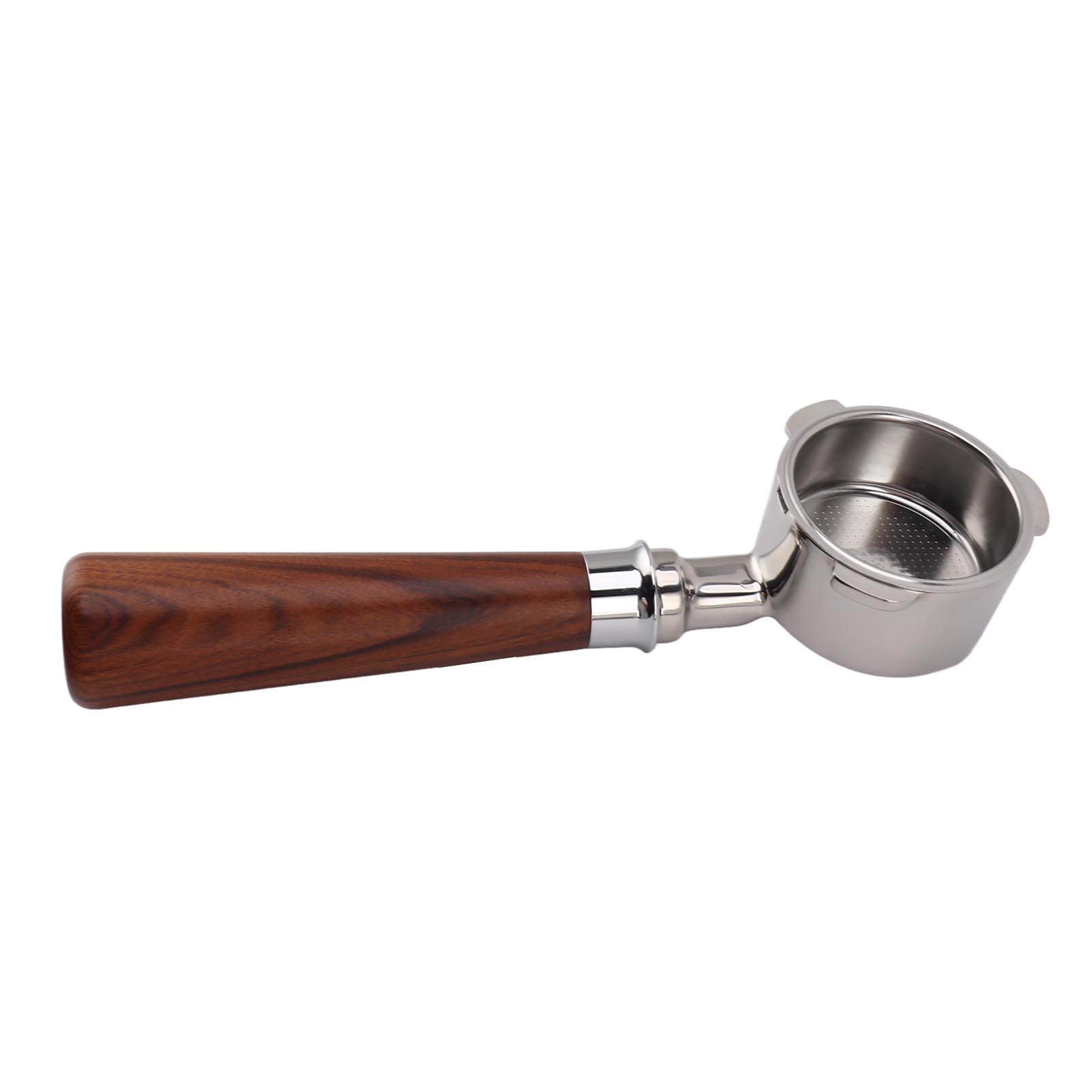 Ears 51mm Edelstahl-filterhalter Ohne Boden Mit Griff Für Donlim Petrus Bear Yanxuan A1 Kaffeemaschine, Rosenholz