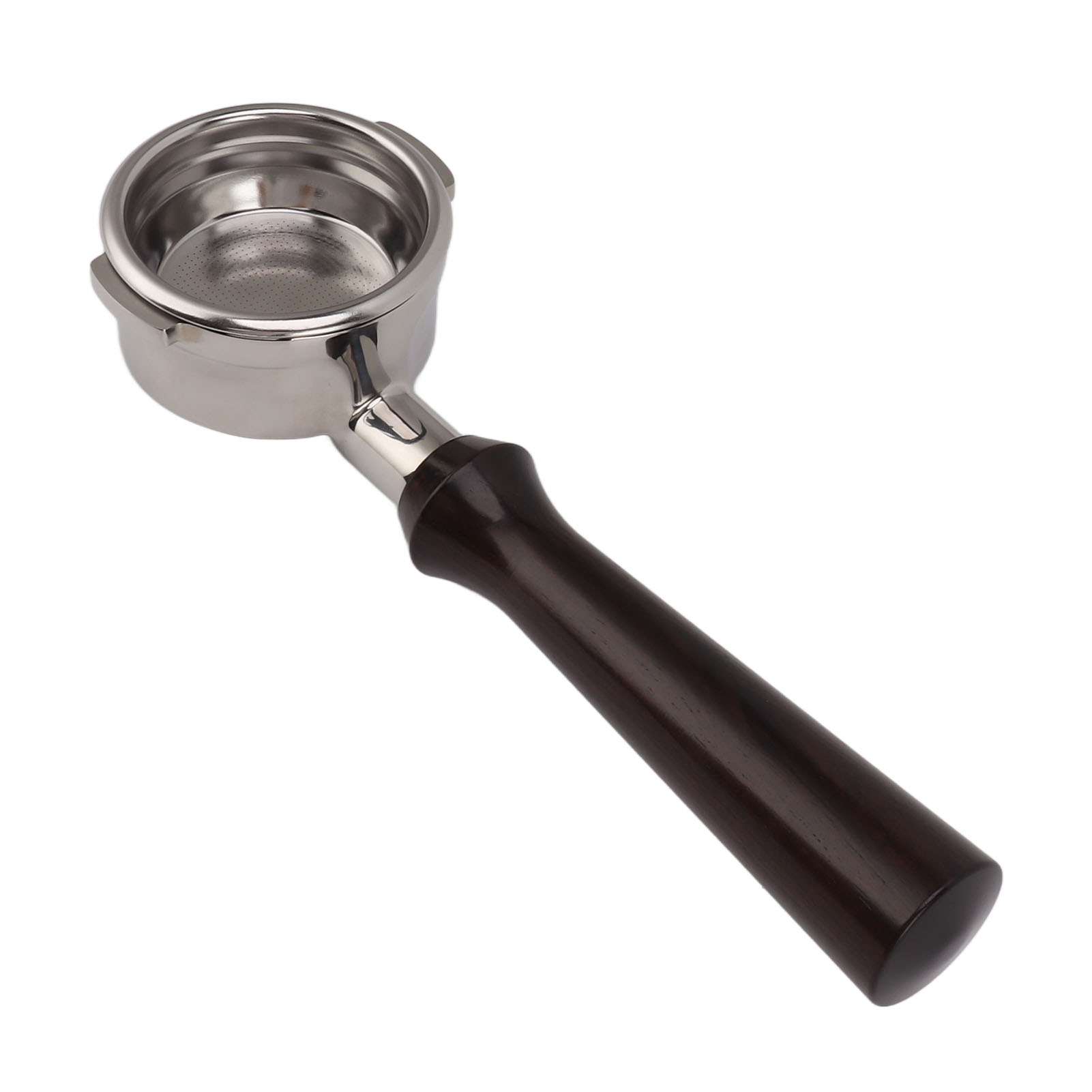 Bodenloser 58-mm-edelstahl-filterhalter Mit Zwei Ohren Und Abnehmbarem Holzgriff, Zubehör Für Breville Series 9 Kaffeemaschinen, Sandelholz
