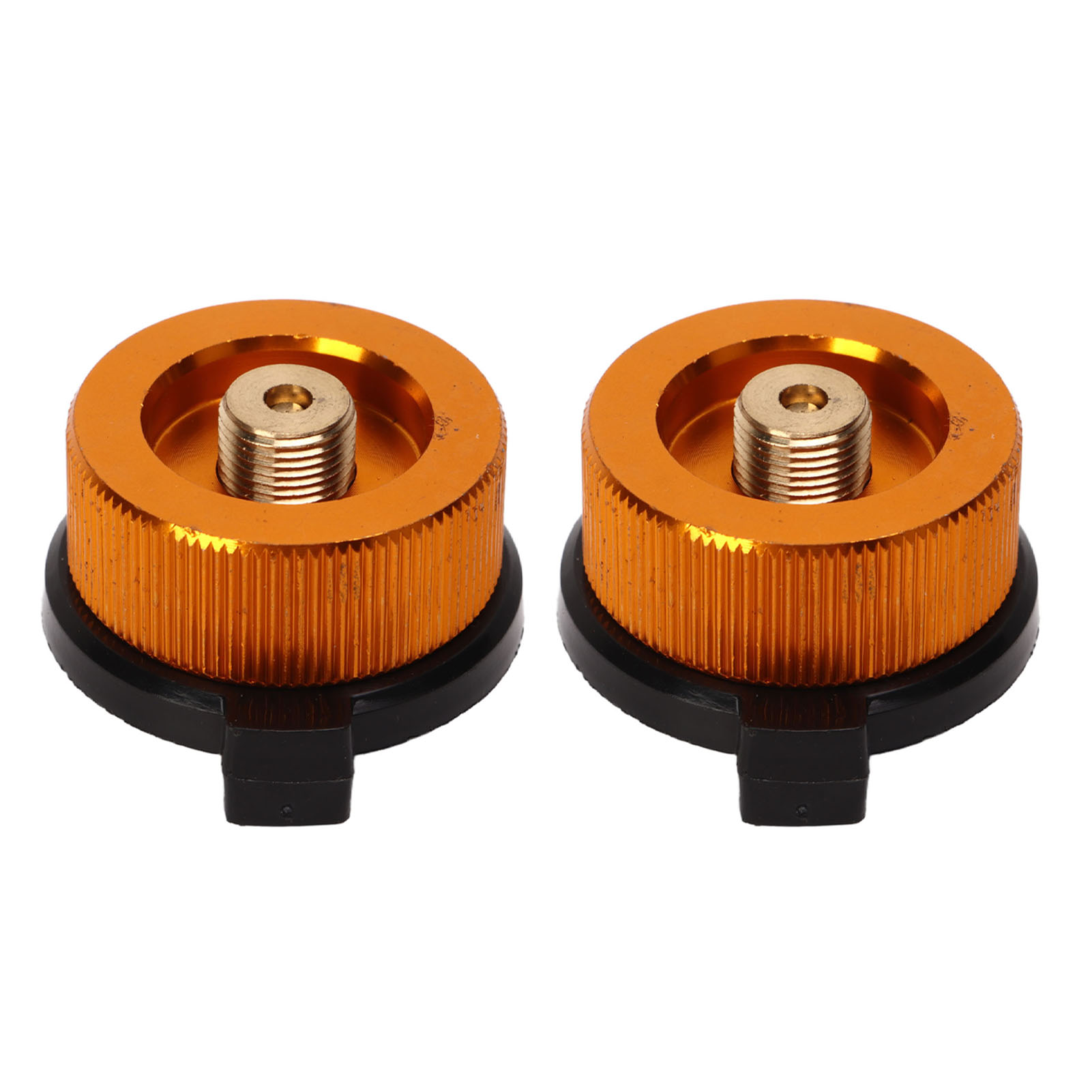 2-teiliger Campingkocher-adapter, Automatische Abschaltung, Nylon Und Aluminium-kupfer-legierung, Leicht Und Tragbar, Für Propangasflaschen