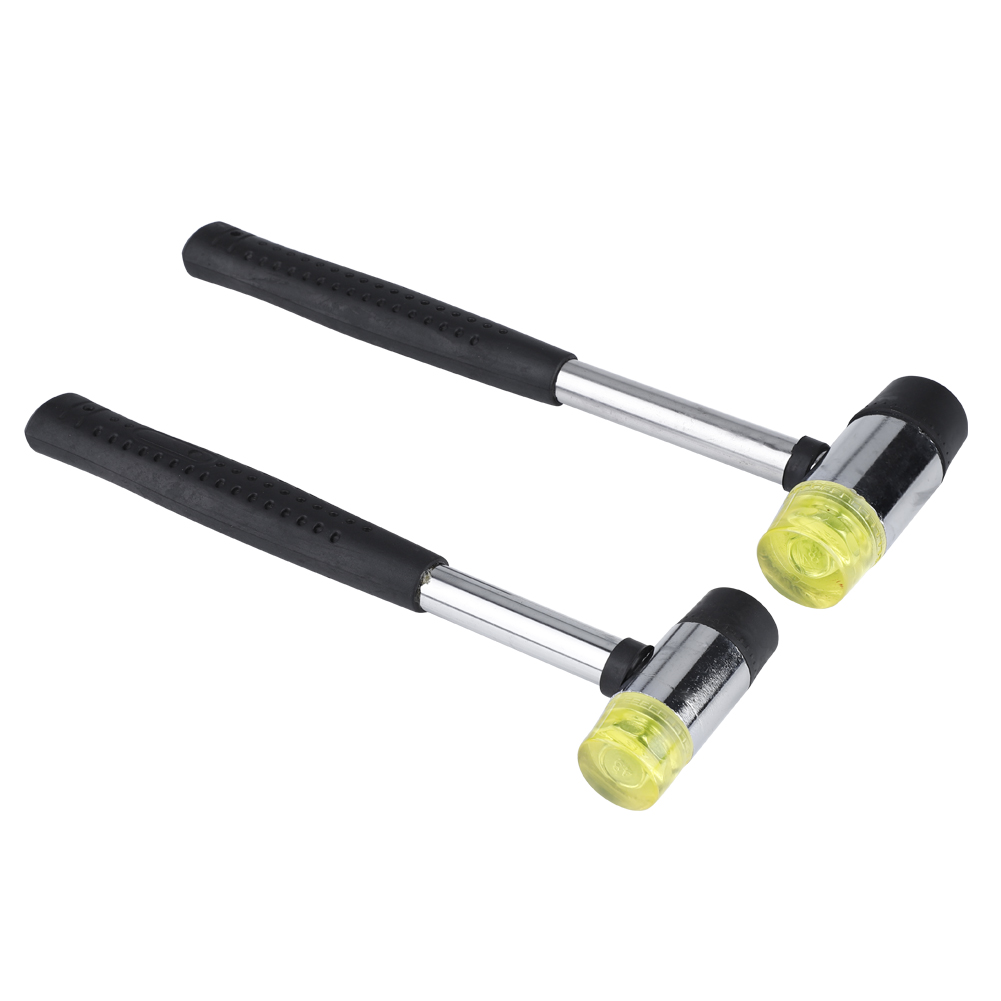 Doppelseitiger Kunststoffhammer Mit Gummigriff Für Leder (25 Mm, 30 Mm)