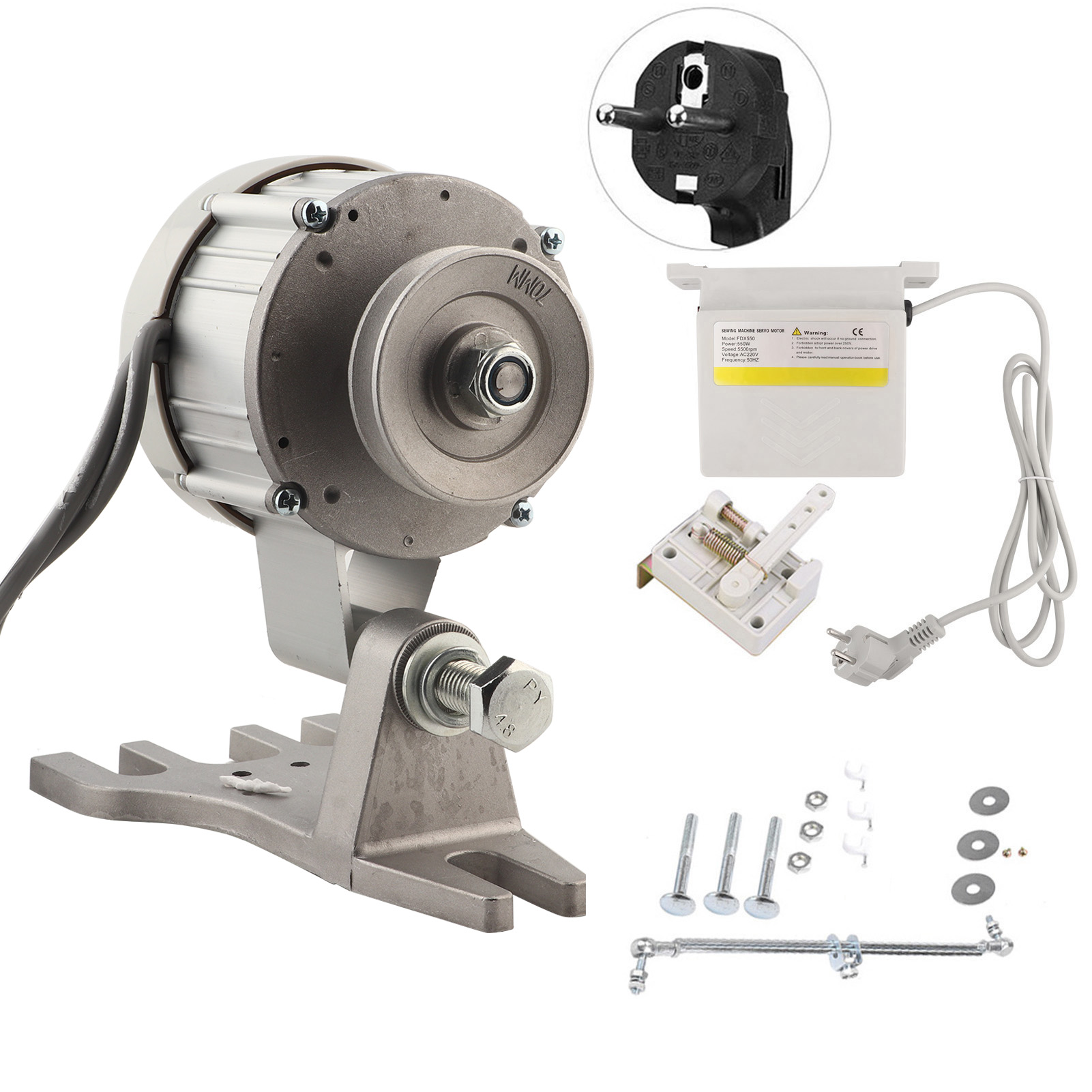 Industrienähmaschine Mit 550-w-bürstenlosem Motor, 200–5500 U/min, 220-v-eu-stecker, Energiesparendem Servomotor