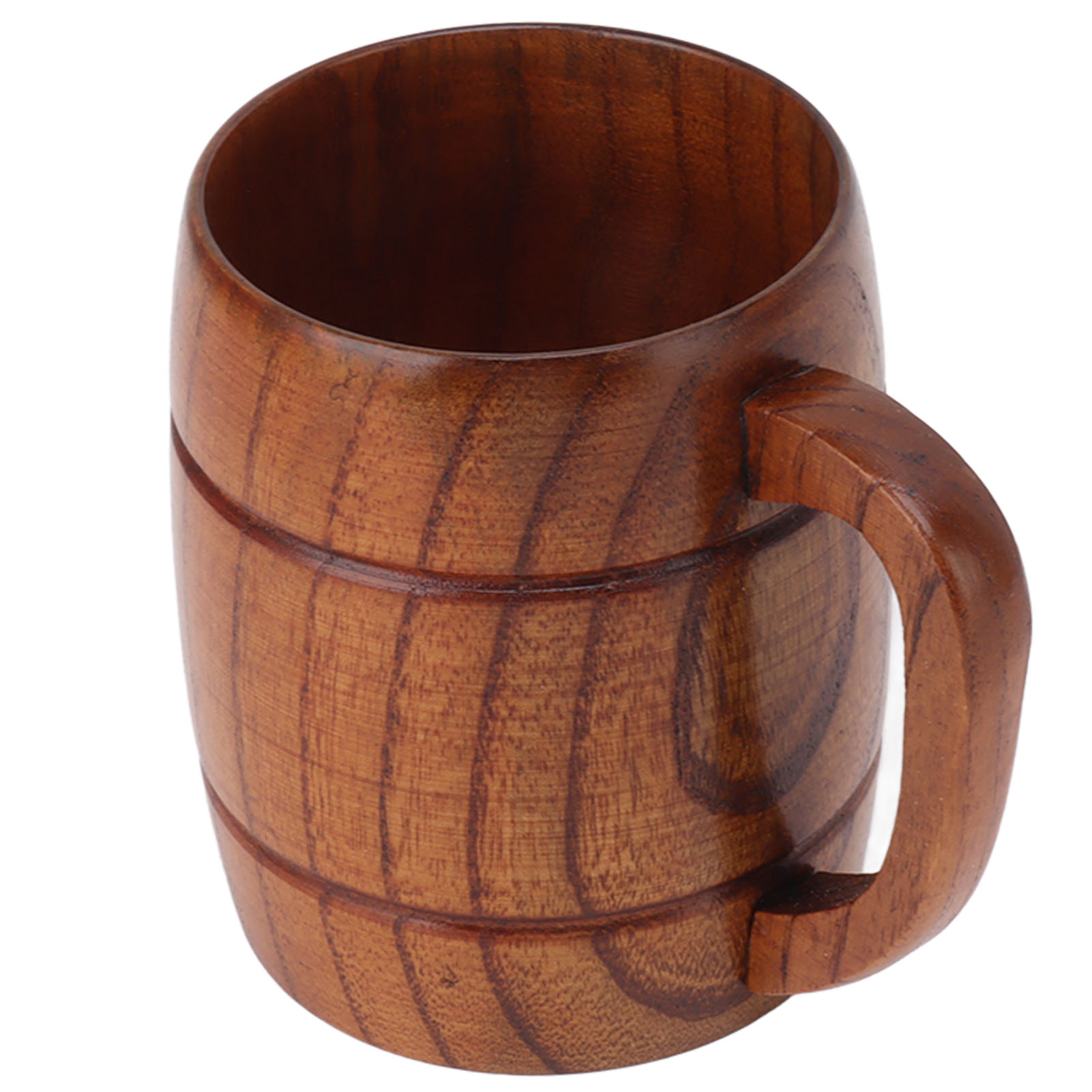 300-ml-bierkrug Aus Holz Mit Henkel, Graviert, Hitzebeständig, Trinkbecher Aus Holz Für Tee, Milch, Bier, Küche, Hausbar