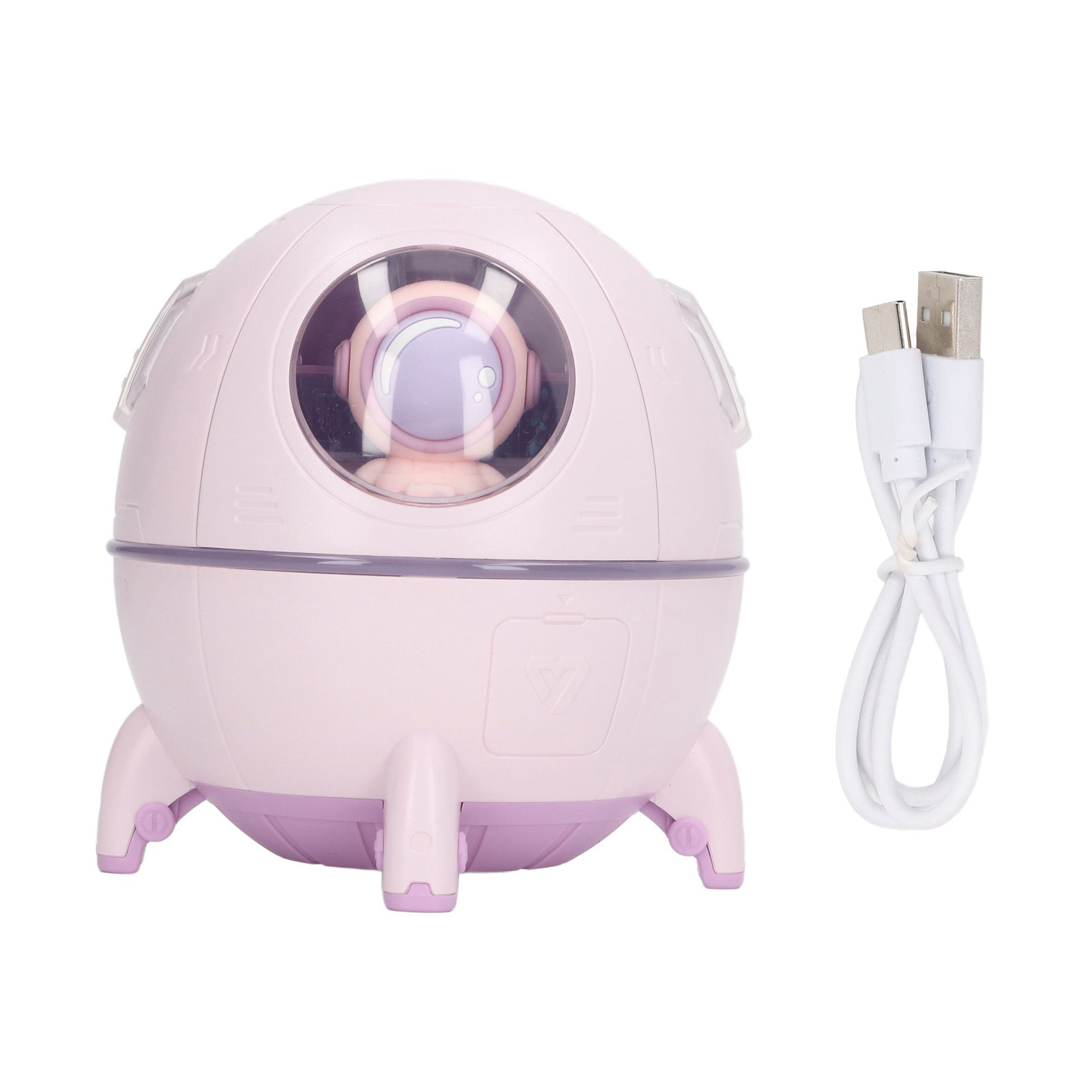 Usb-kapsel-luftbefeuchter Mit Hoher Nebelleistung, Niedlichem Baby-design Und Nachtlicht Für Zuhause, Auto Oder Büro – Helllila