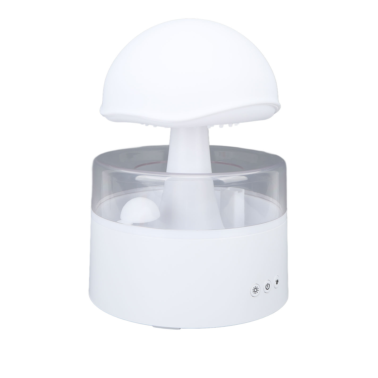 Rain Cloud Silent Multifunktions-luftbefeuchter Mit Wassertropfendiffusor Und 7-farbigem Licht (500 Ml)