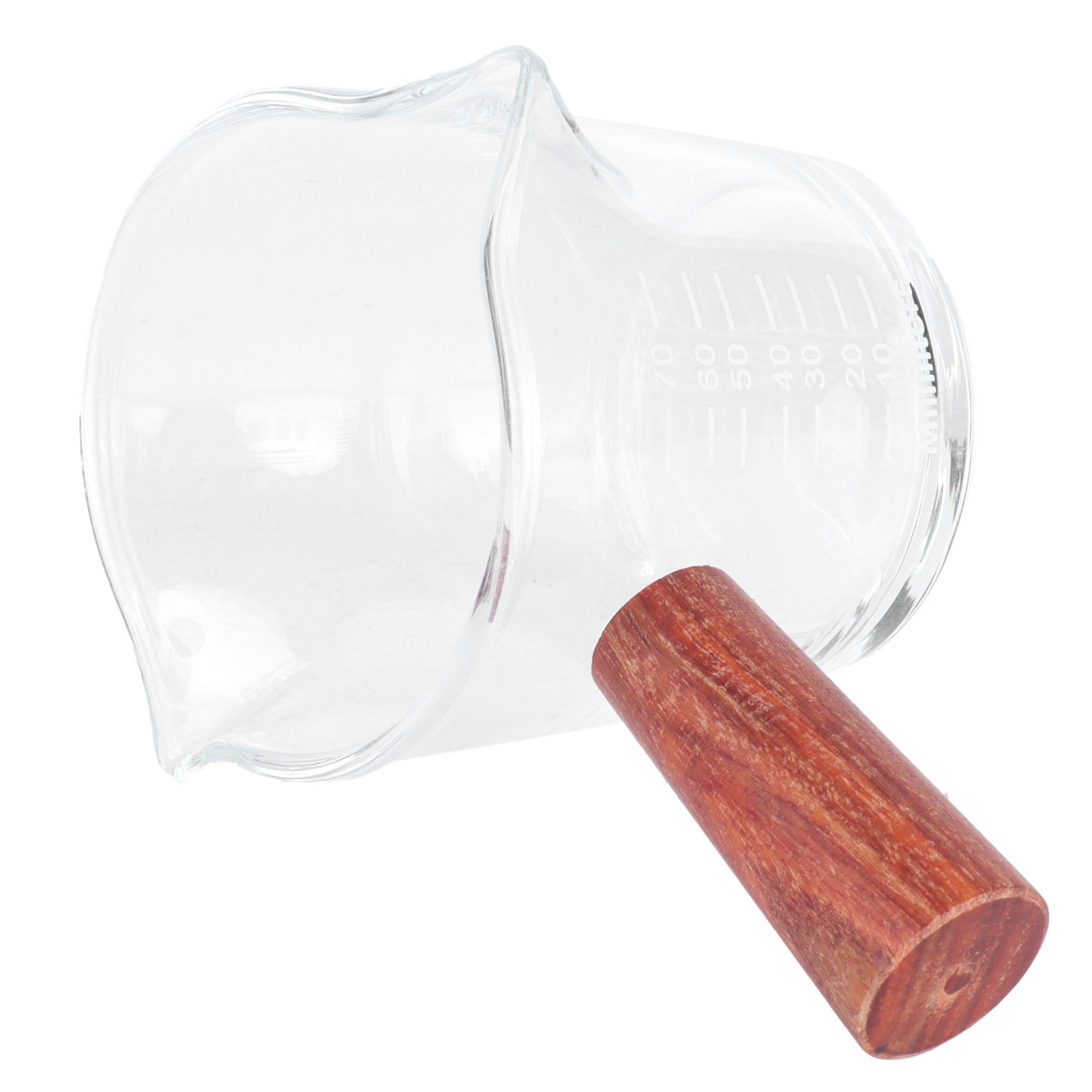 Doppelwandiger Glasbecher Mit Holzgriff, Hitzebeständiger Becher, Küchenaccessoires Für Zuhause