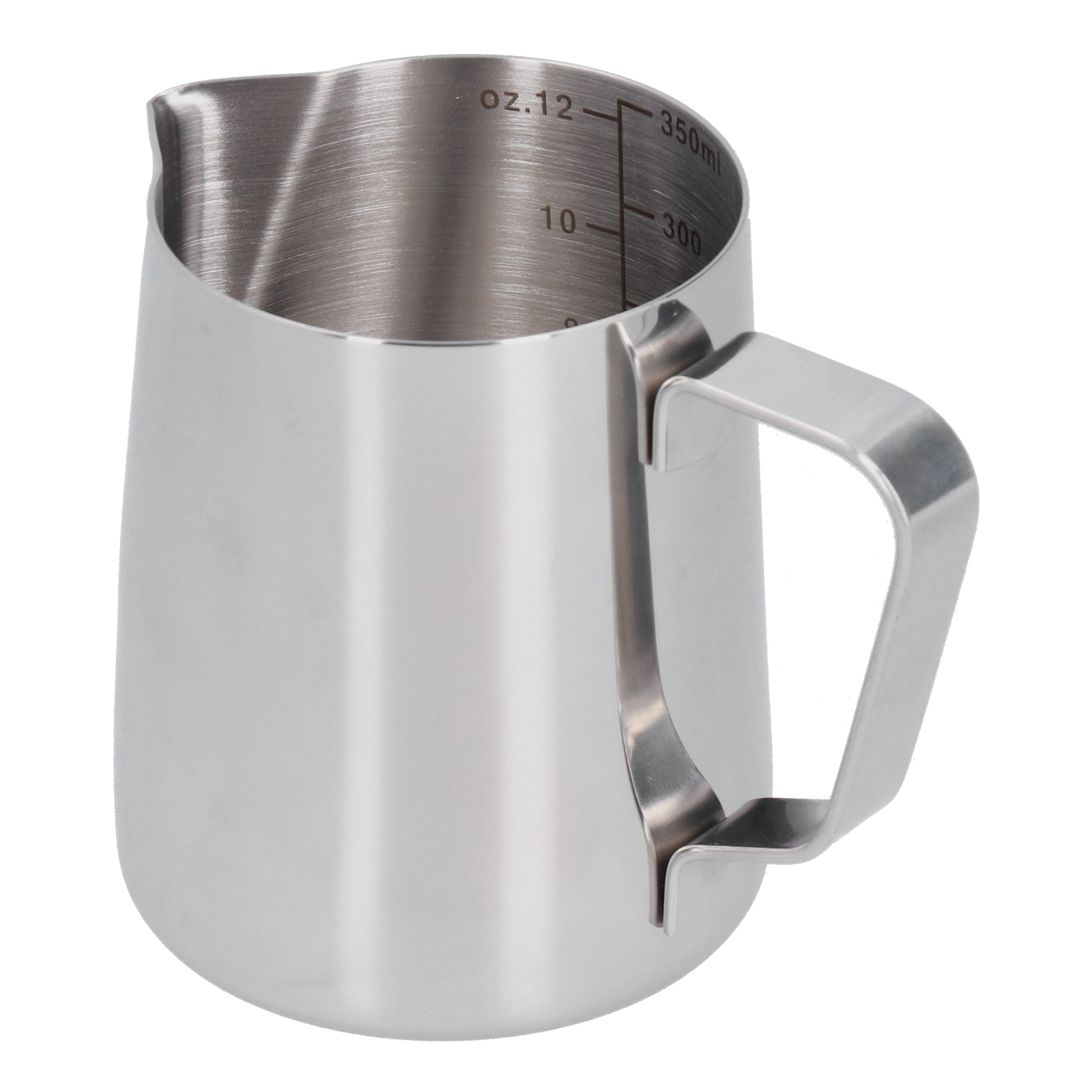 Milchkännchen Aus Edelstahl Mit Spitzem Ausguss, Kaffeekännchen, 350 Ml Mit Messskala
