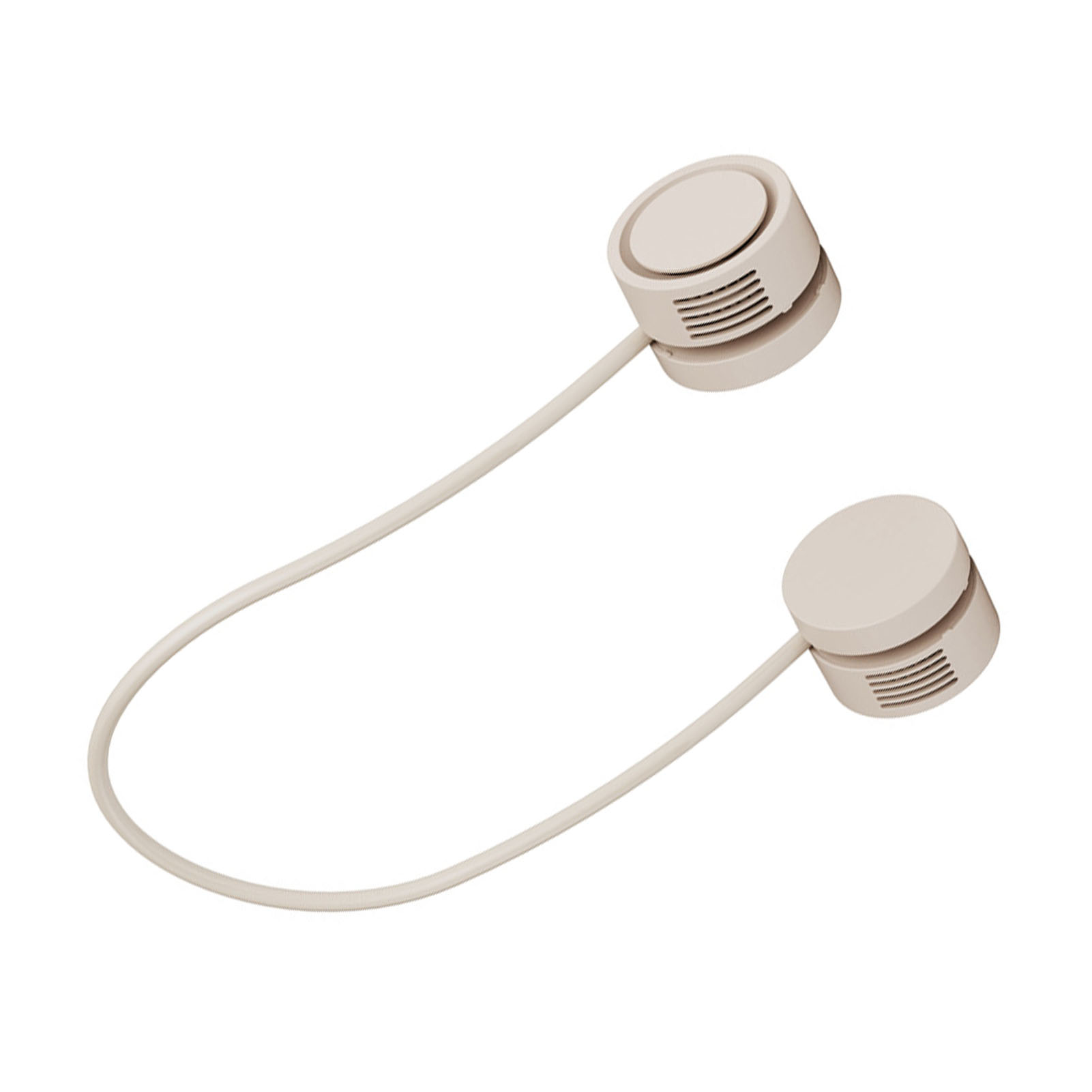 Mini-nackenventilator, Tragbar, Usb-aufladbar, Kabellos, Ohne Rotorblätter, Mit Aromatherapiefunktion Für Den Außenbereich, Aprikose
