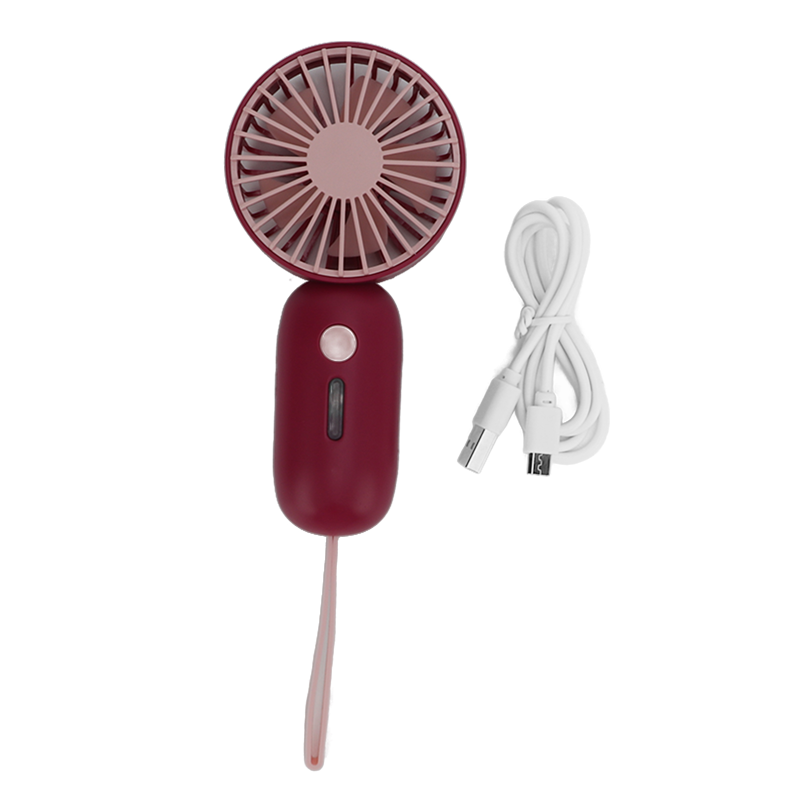 Mini-handventilator, 3 Windgeschwindigkeiten, Usb-aufladbar, Mit Nackenband, Kleiner Ventilator Für Den Außenbereich, Studentenwohnheime Und Wohnungen.