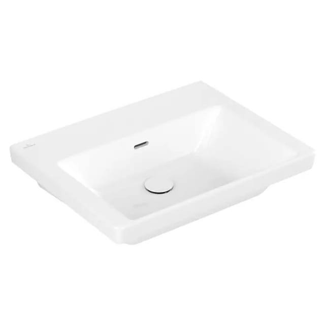 V&B Schrank-Waschtisch Subway 3.0 60x47cm, eckig, mit Überlauf, weiß
