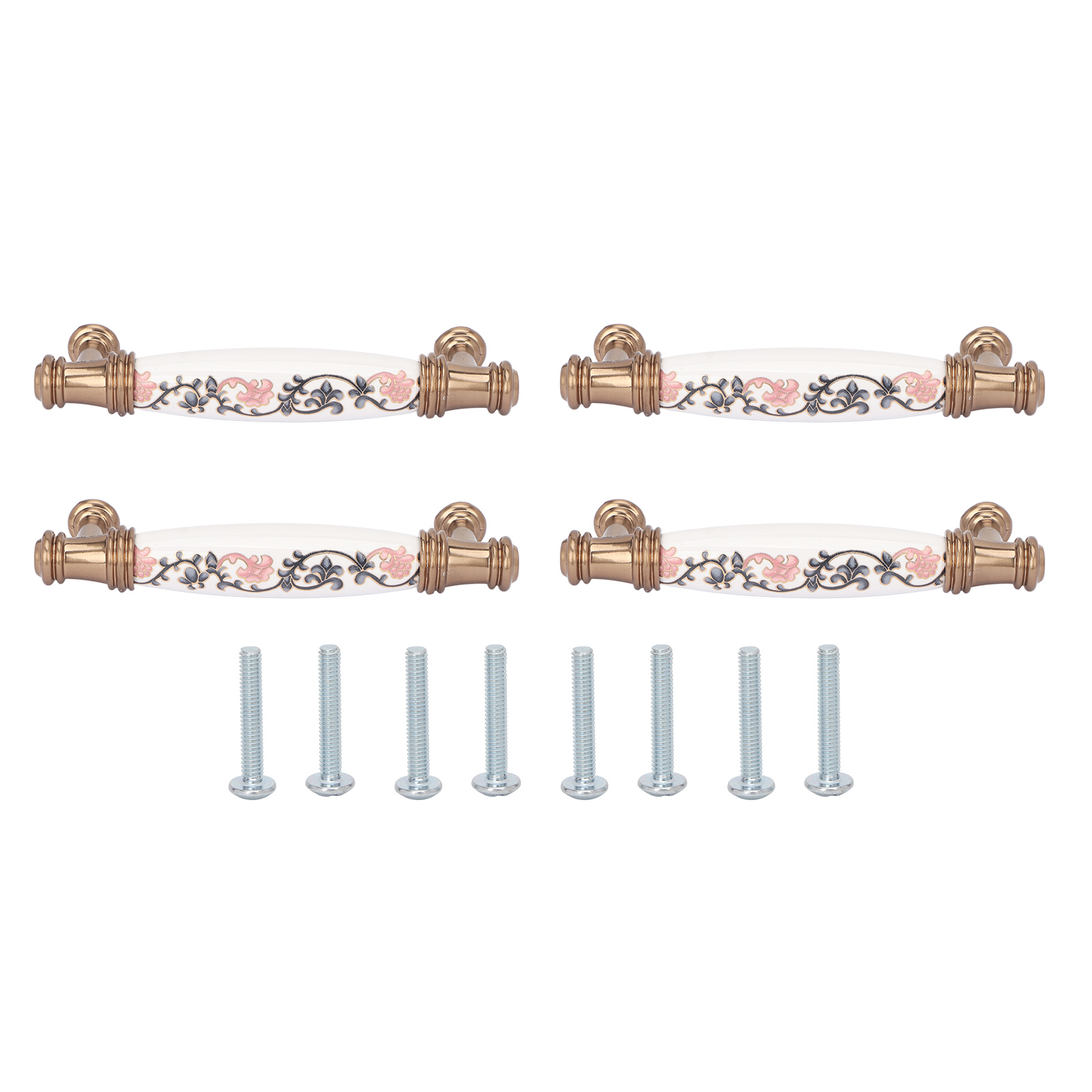 Möbelgriffe Aus Keramik Im Retro-stil (amerikanischer Stil), 4er-set, Ergonomisches Design Für Schubladen Und Schranktüren