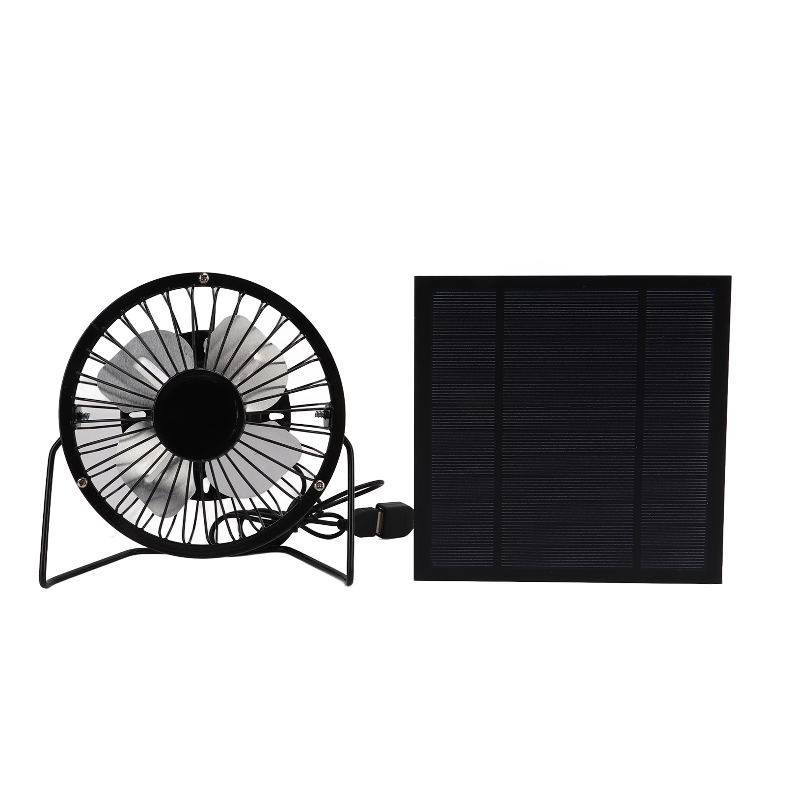 5-watt-mini-solar-usb-lüfter Mit Externem Akku Für Zuhause, Büro Und Den Außenbereich