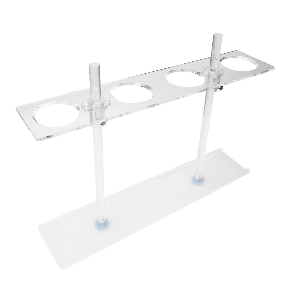 Trichterständer Aus Plexiglas Mit 4 Löchern, Laborzubehör, Höhenverstellbar, Trichterhalter