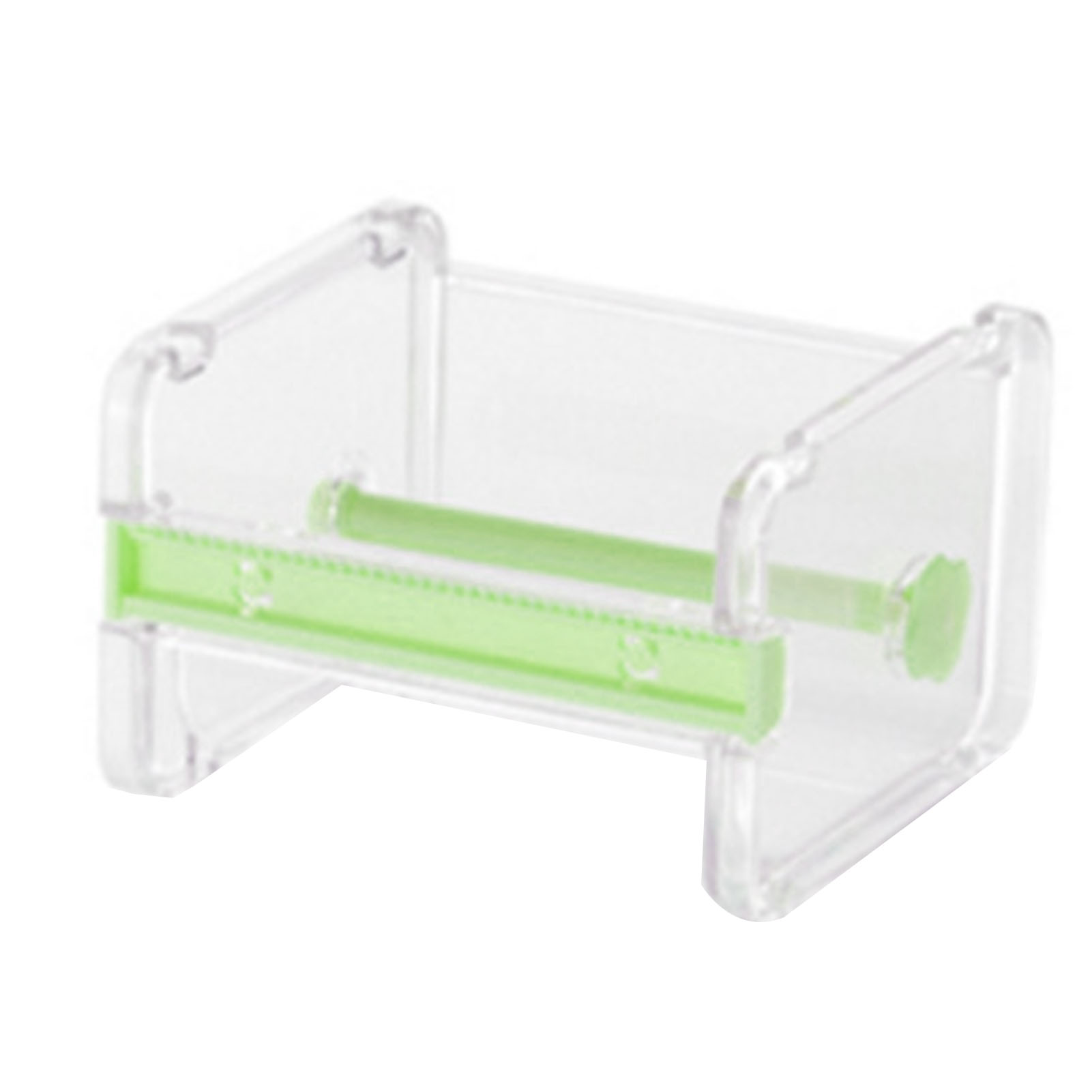 Washi-tape-abroller Mit Abroller, Transparent, 2 Gezahnte Lamellen, Abs-kunststoff, Stapelbar, Aufbewahrungshalterung, Grün