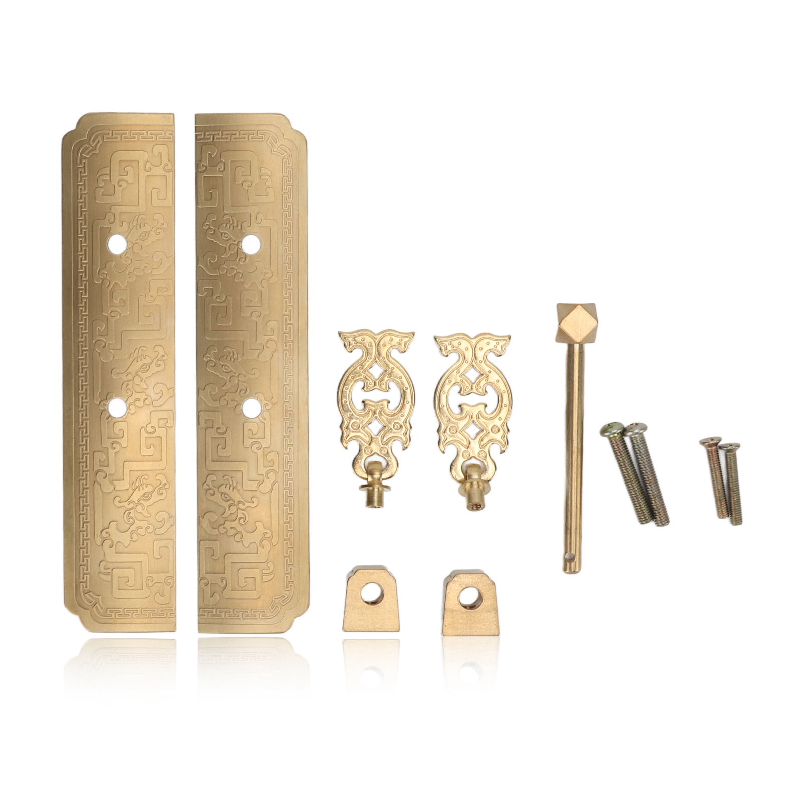 Antiker Chinesischer Drachen-schubladengriff, 16 Cm, Fein Ziseliert, Bronzeguss, Mit Etiketten