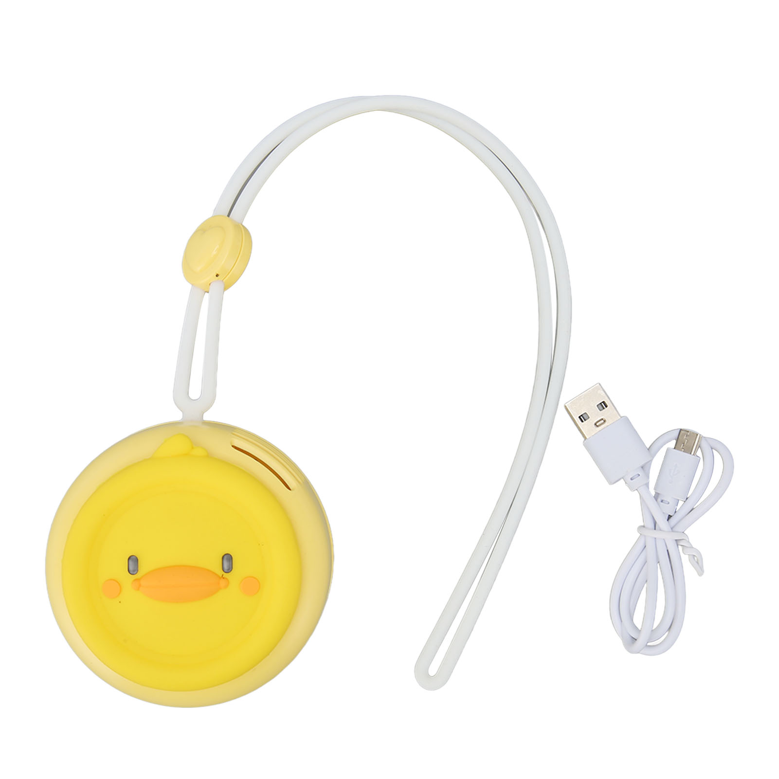 Wiederaufladbarer, Klingenloser Nackenventilator, 3 Geschwindigkeitsstufen, Mit Verstellbarem Kabel, Mini-hängeventilator Für Den Außenbereich, Modell „ente“.