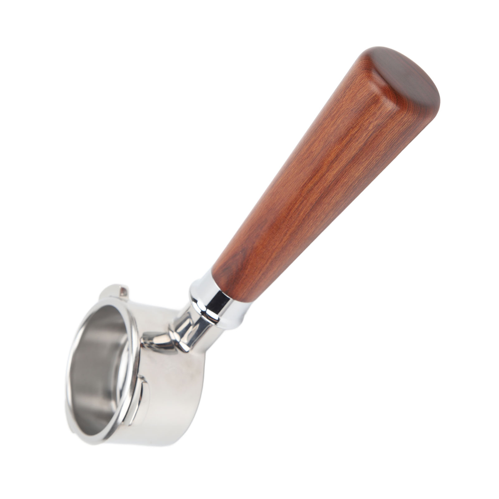 Bodenloser Edelstahl-filterhalter, Ohne Deckel, Für Breville Series 8 Kaffeemaschinen, 54 Mm, Siamesisches Rosenholz A1