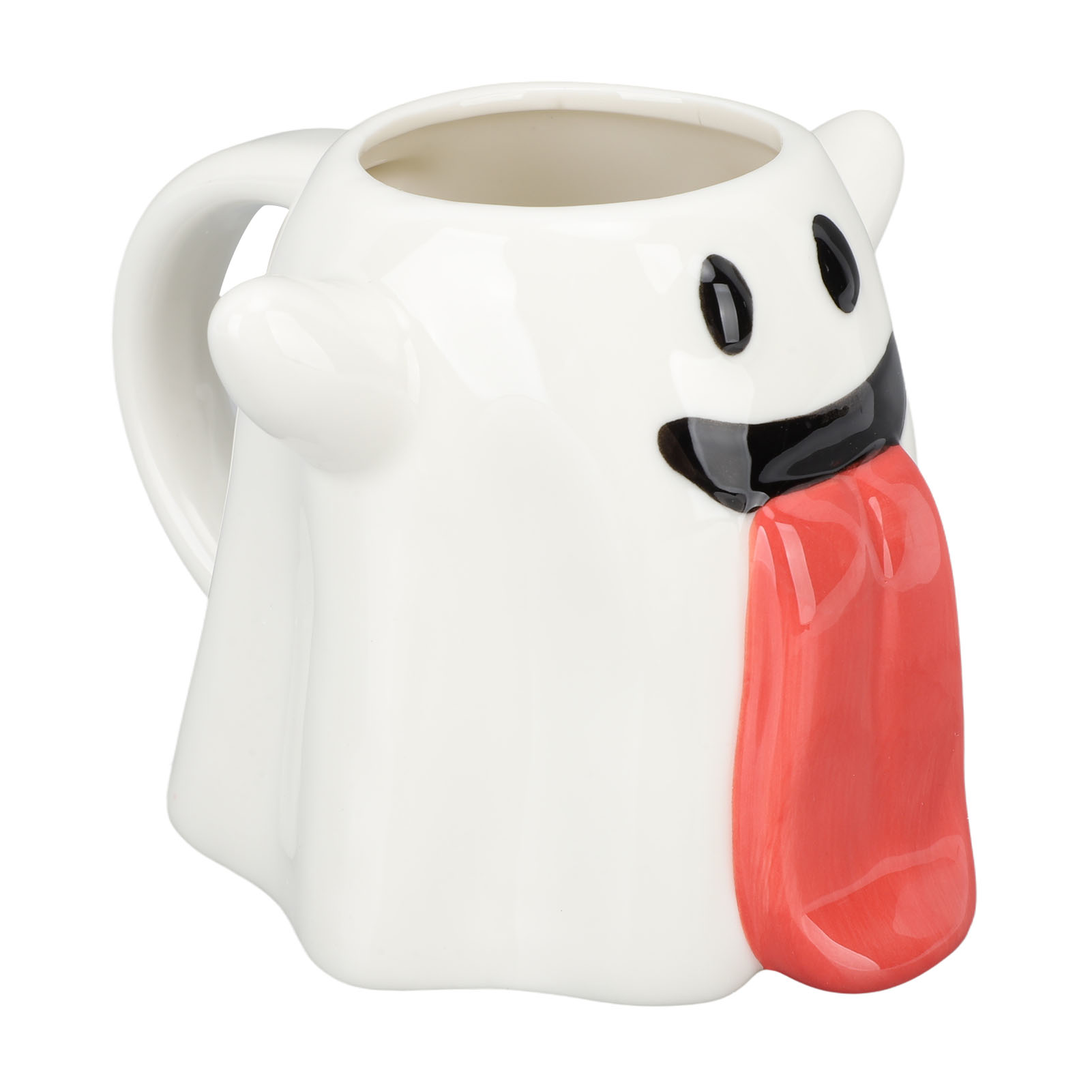 Niedlicher Und Auffälliger Keramikbecher In Geisterform, Perfekt Für Wasser, Tee, Milch, Kaffee, Zuhause, Büro Oder Geschäft.