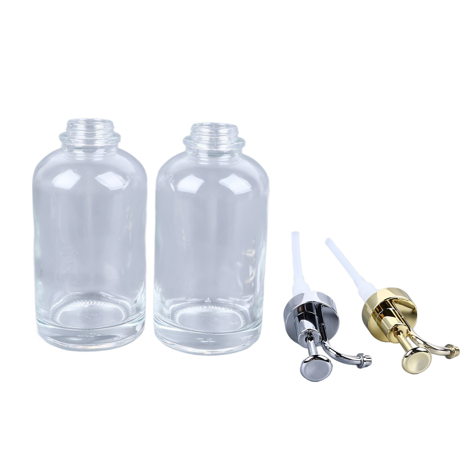 X 500 Ml Sirupspenderflaschen, Glasspender Mit Edelstahlpumpe, Kaffeebar-zubehör Für Küche, Olivenöl, Badezimmer, Mundwasser
