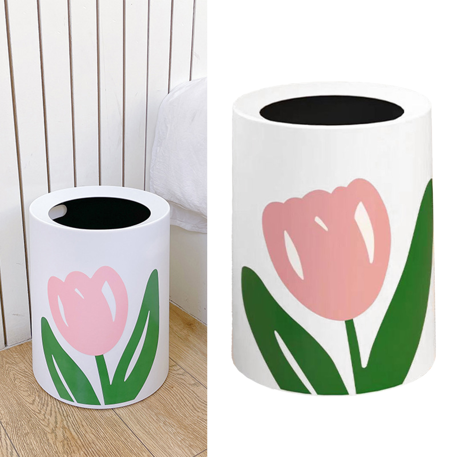 Großer, Zu Öffnender Blumenkorb, Niedliches Und Modernes Design, Kleiner Runder Korb Für Küche, Badezimmer, Schlafzimmer