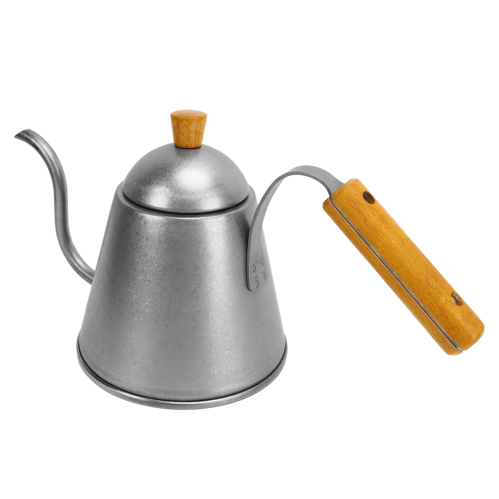 1000-ml-kaffeekanne Aus Edelstahl Mit Schwanenhalsausguss, Großes Fassungsvermögen, Für Büro, Café Und Camping