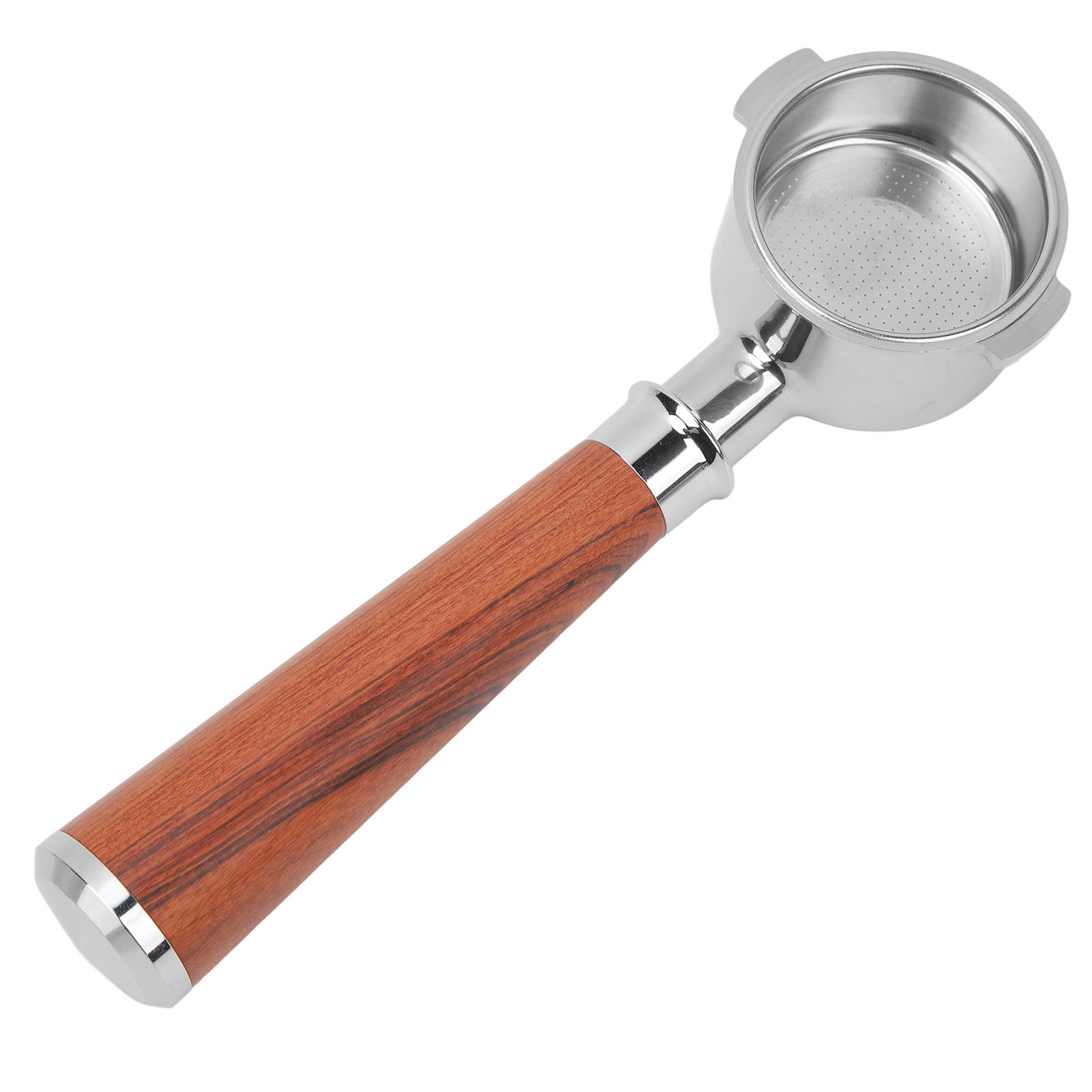 51 Mm Edelstahl-kaffeefilterhalter Ohne Boden Mit Rosenholzgriff Für Die Kaffeemaschine Eco310