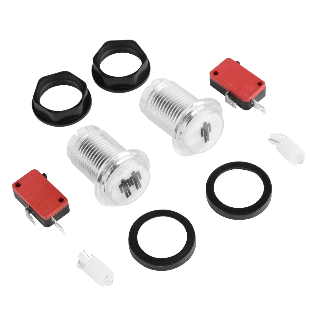 Set Mit 2 Led-druckknöpfen (1p Und 2p) Für Diy-arcade-automaten, Starter-kit Mit Beleuchtung