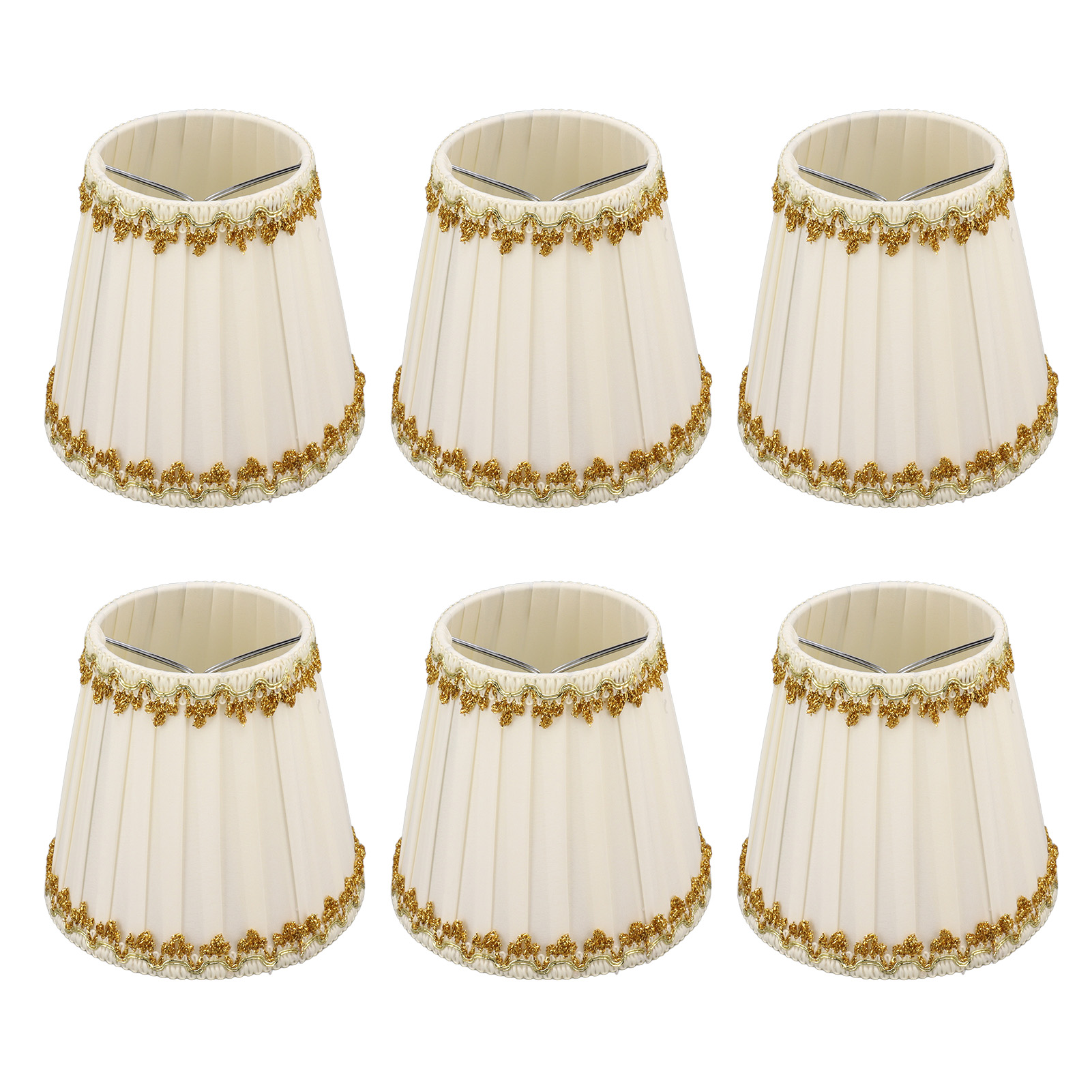 6-teiliges Kerzenlampenschirm-set, Schlichter, Moderner Stil, Innendekoration Für E14-glühbirnen