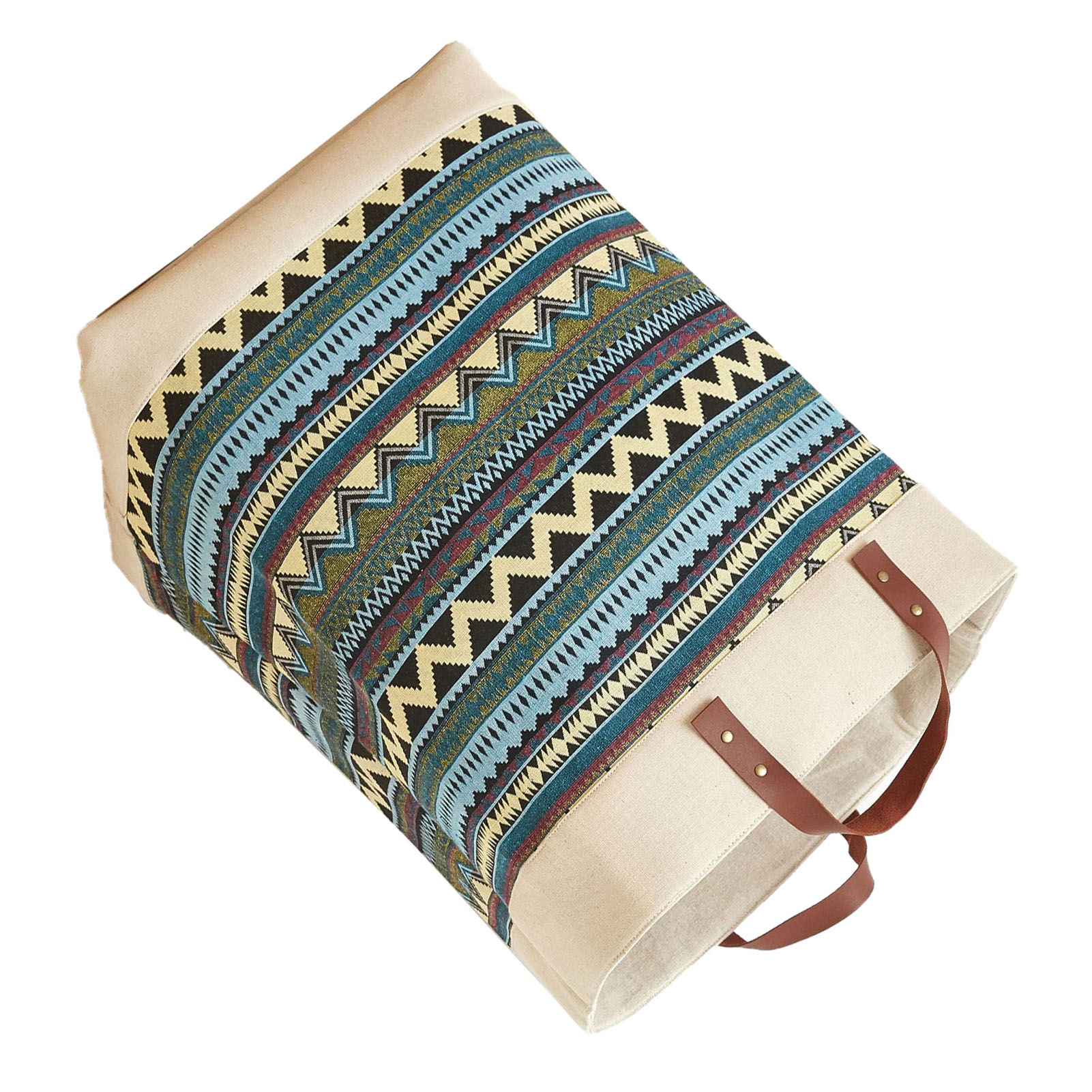 Großer Wäschekorb/einkaufstasche Aus Jute Zur Aufbewahrung Schmutziger Wäsche, Farbenfroher Eimer Für Den Hausgebrauch