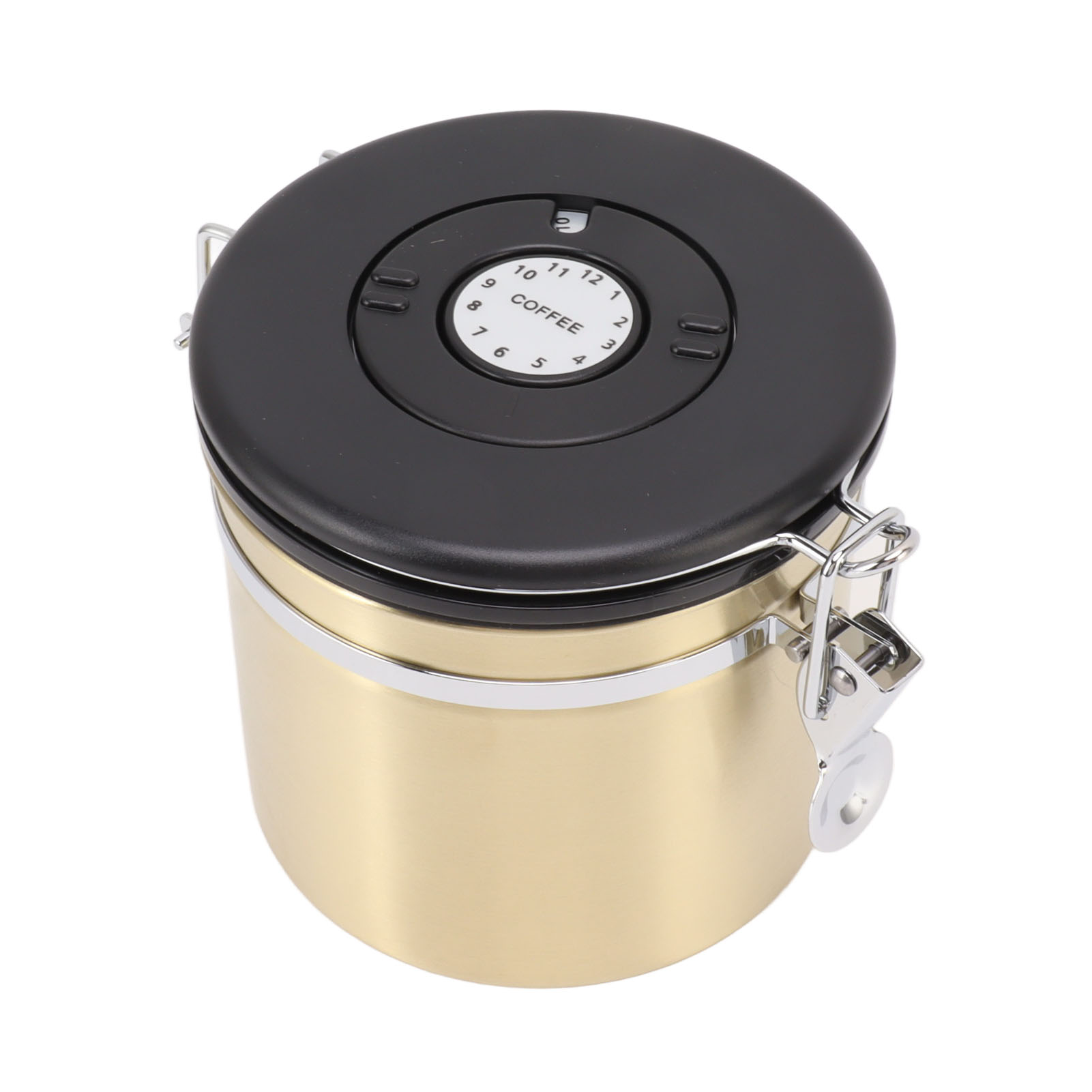 Luftdichte Kaffeedose Aus Edelstahl 304, Aufbewahrungsbehälter Für Tee, Zucker, Getreide, Müsli, 1,2 L