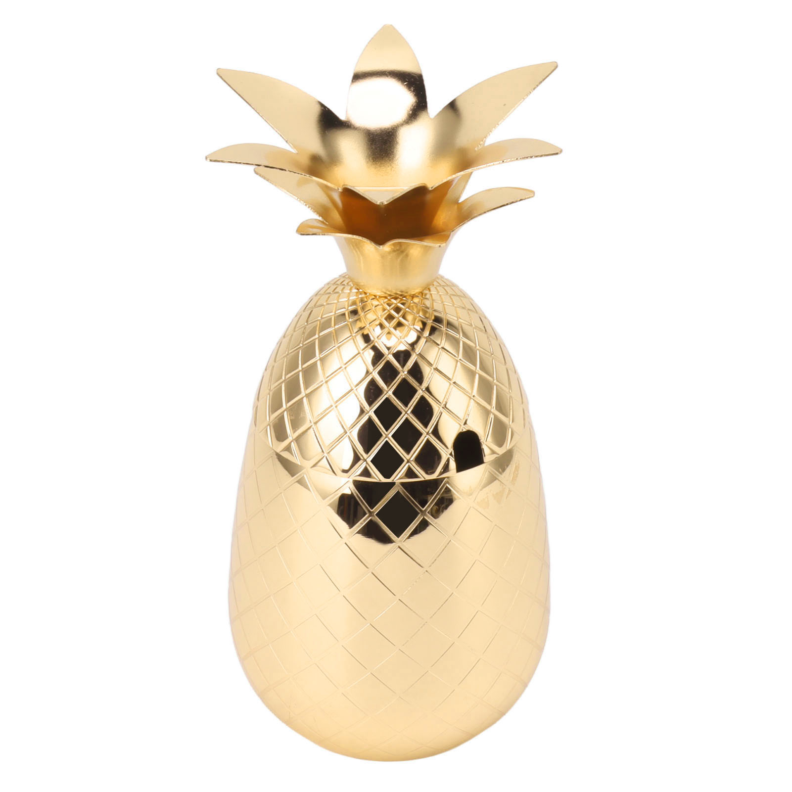 Ananasförmiger Cocktailshaker, Polierter Edelstahl, Glatte Oberfläche, 500 Ml, Für Die Hausbar, Gold