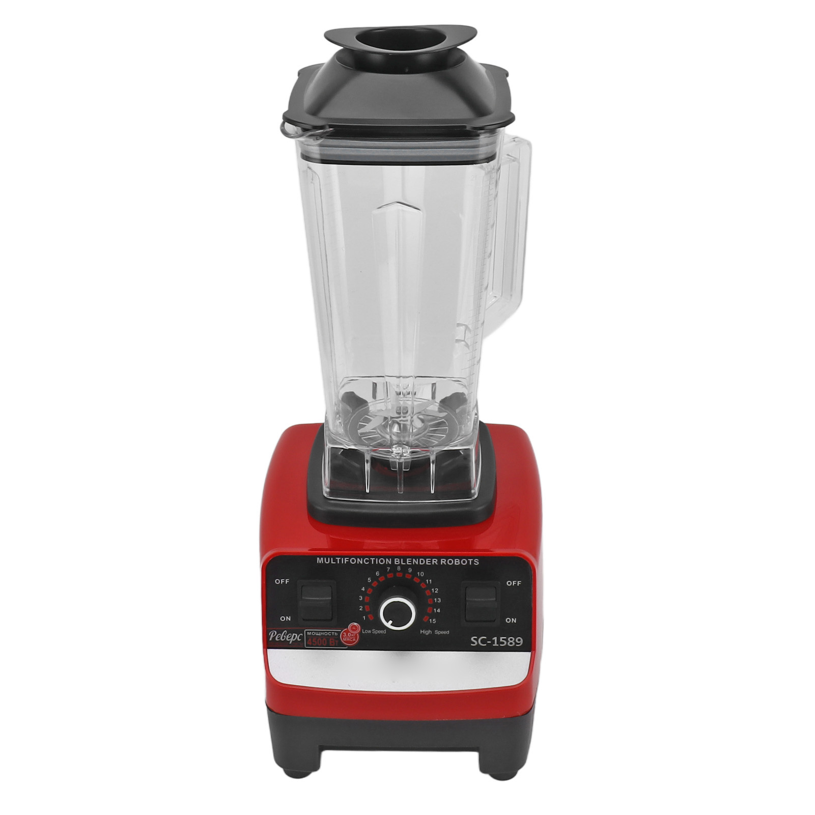 4500-w-standmixer, 1,8 L Fassungsvermögen, 15 Geschwindigkeitsstufen, Multifunktionale Küchenmaschine Mit 6 Edelstahlklingen Für Fleisch, Eis Und Obst, 220-v-eu-stecker