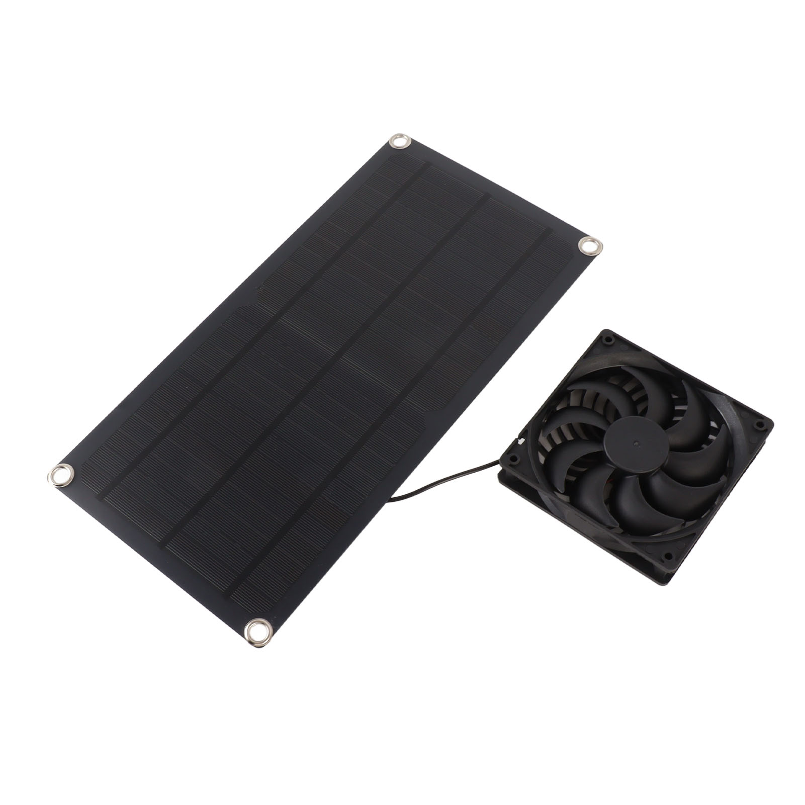 Tragbarer 10-w-solarventilator Mit Monokristallinem Silizium, Ip65 Wasserdicht, 18-v-luftabsaugung Für Wohnmobile