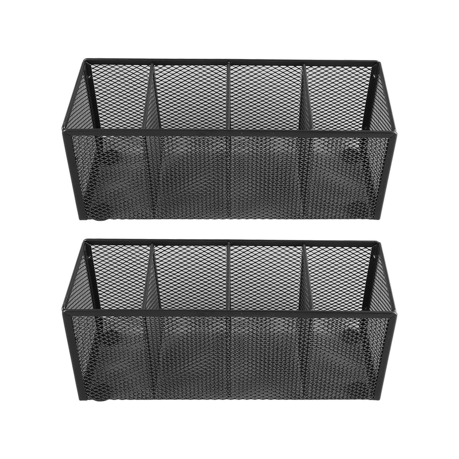 Metallener Stiftehalter Mit 4 Fächern, Multifunktionaler Organizer Für Büro, Schule, Arbeitsplatte Und Tisch