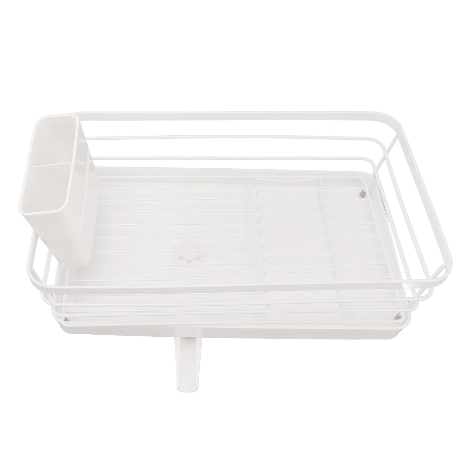 Moderner, Großer, Rostfreier Und Platzsparender Geschirrabtropfkorb Mit Abtropfschale Für Die Küchenarbeitsplatte, 39,5 X 23,5 X 14,5 Cm