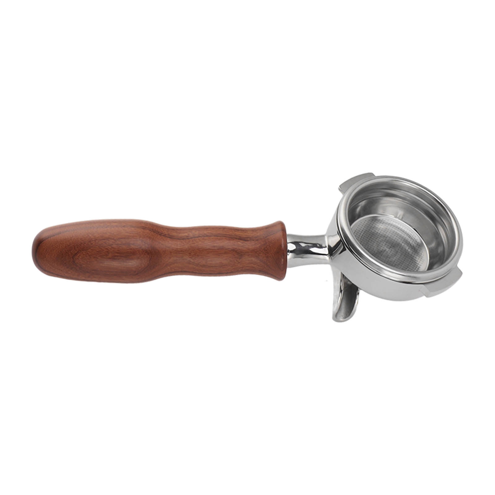 58 Mm Edelstahl-kaffeefilterhalter, 2 Halterungen, Abnehmbarer Ständer Mit Holzgriff, Doppelauslauf Für Nuova Style 3 Kaffeemaschine