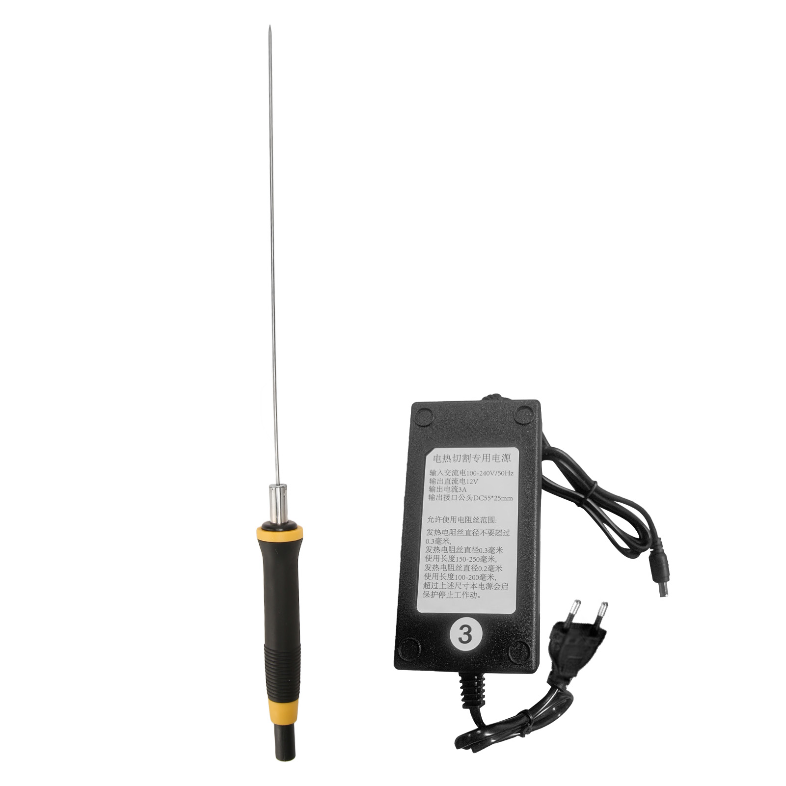 Schnellheizender Thermoschaumschneider, Präziser Und Gleichmäßiger Schnitt, Ergonomischer Griff, Gravur-schneidstift, Wechselstrom 100–240 V Mit Eu-stecker