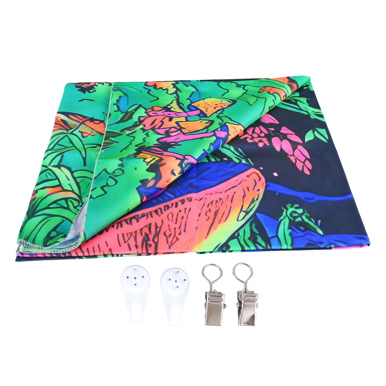 Uv-reaktiver Wandteppich, Fluoreszierendes Muster In Augenoptik, Thermotransferdruck, Farbecht, Für Schlafzimmer, Gtyg 301, 230 X 180 Cm
