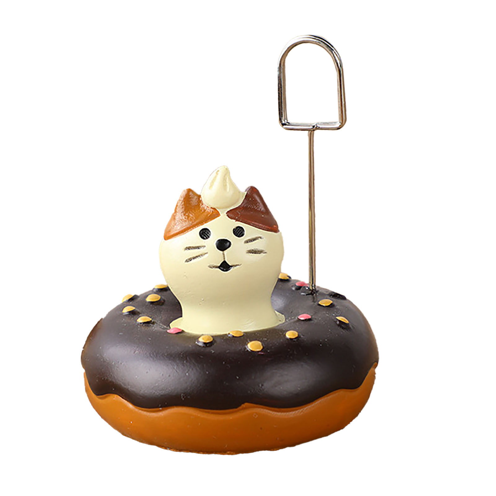 Fotohalter, Notizclip, Erinnerungshalter, Kunstharz, Bürodekoration, Donut
