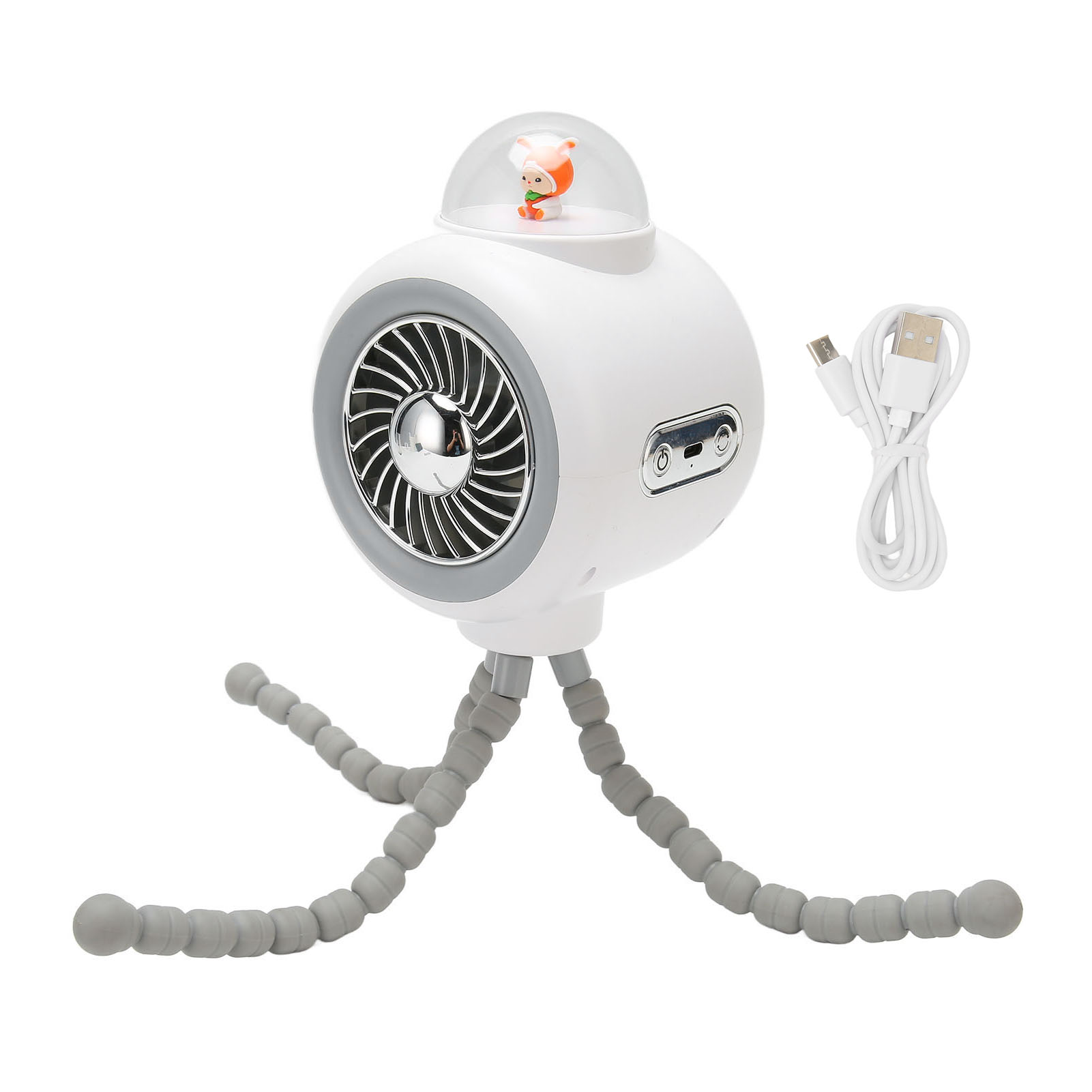 Tragbarer Kinderwagenventilator Mit Flexiblem Stativ Und Babyclip, Wiederaufladbar, 4 Modi, 120°-drehung, Für Kinderwagen, Outdoor-aktivitäten, Sport Und Camping