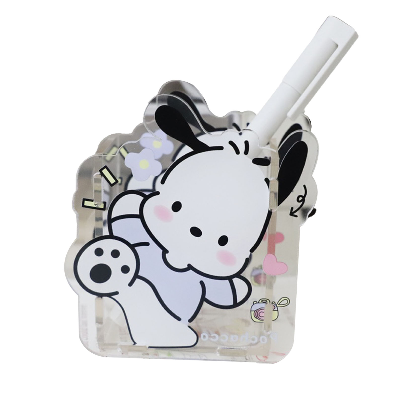 Transparenter Stiftehalter Aus Acryl, Niedliches Design, Praktisch Zur Aufbewahrung, Schreibtisch-organizer, Stiftehalter, 1 Stück, Für Zuhause