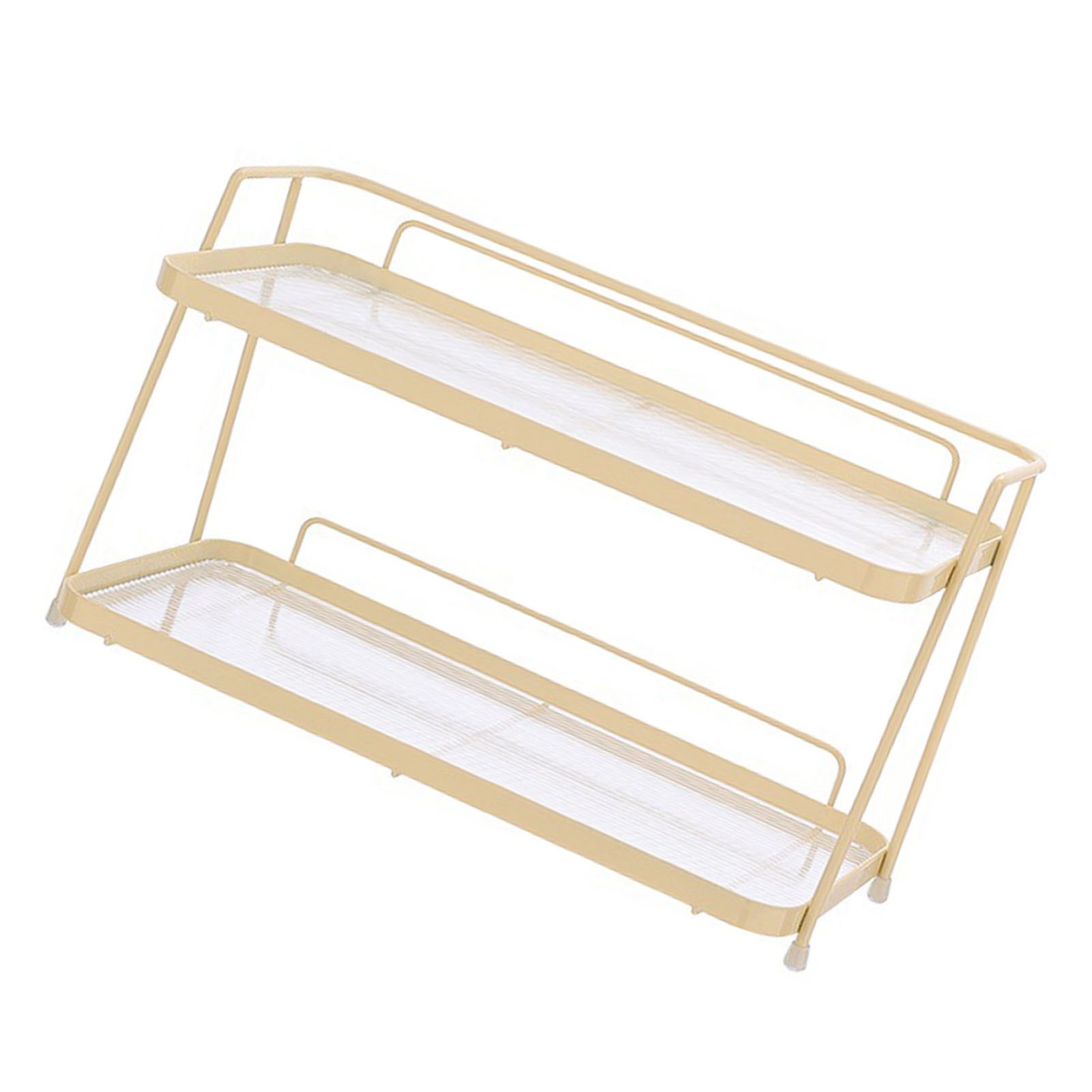 Set Mit 2 Badezimmer-ablagefächern, Cremefarbenes, Freistehendes Ablageregal, Kosmetikhalter
