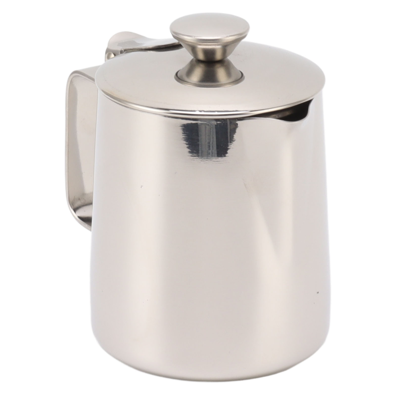 600 Ml Edelstahl-milchkännchen Mit Deckel Für Cappuccino Und Kaffeeschaum