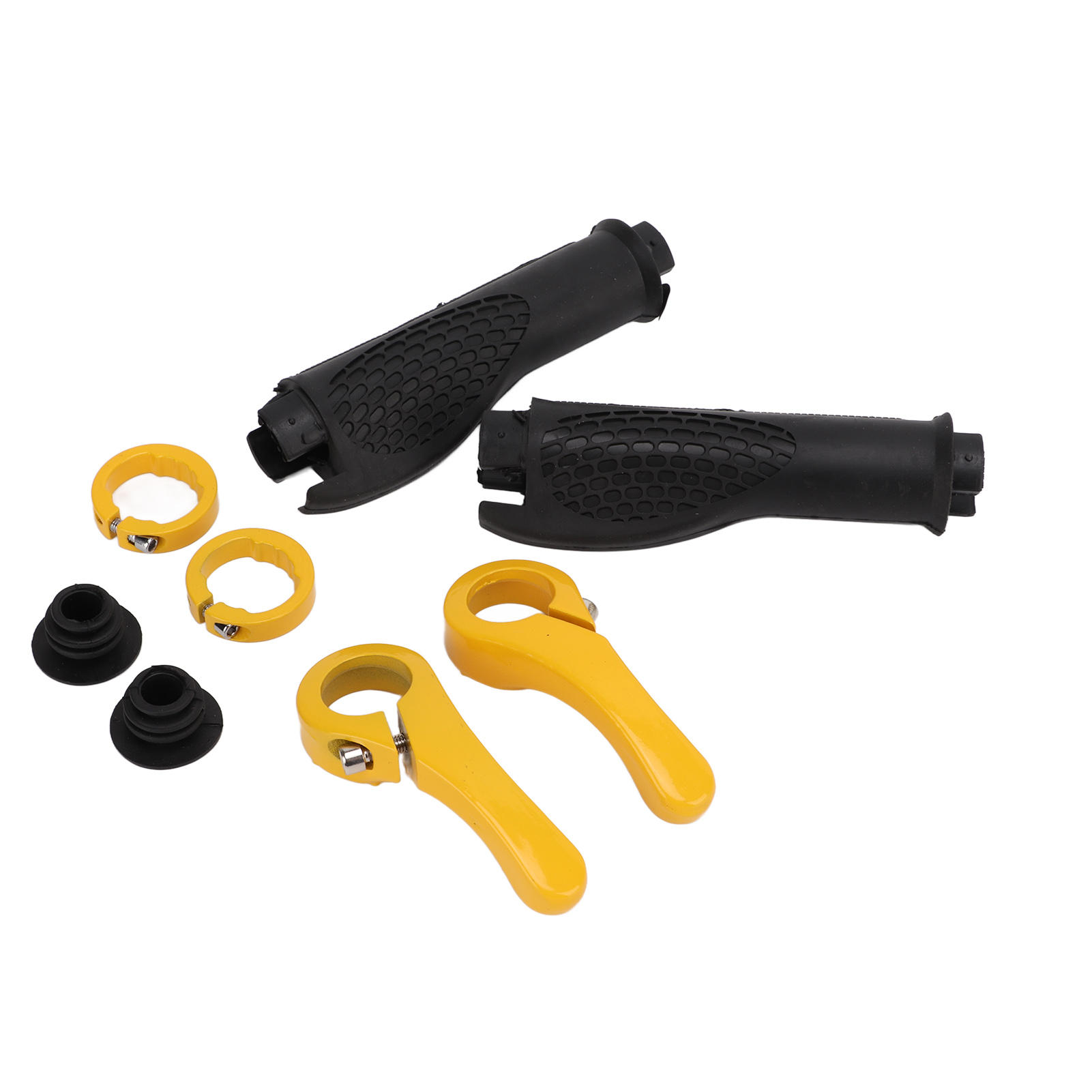 2-teilige Gummi-lenkergriffe, Lenkerprotektoren Mit Befestigungsclips Für Rennräder Und Mountainbikes