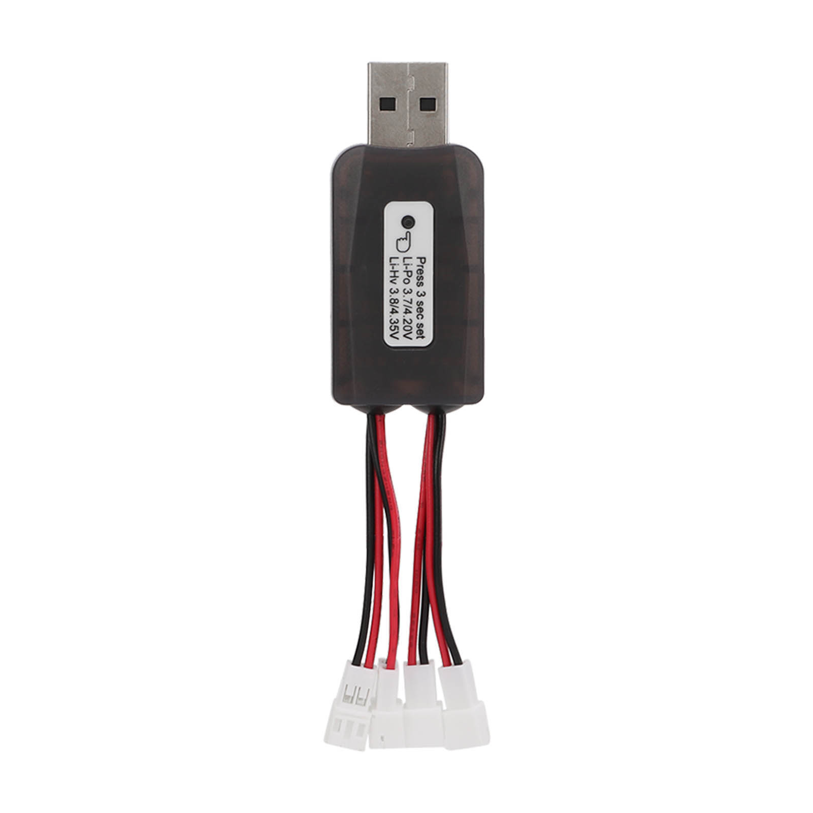 Cx405 4-kanal Micro-usb-akkuladegerät Für 1s 3,7v Lipo- Und Lihv 3,8v-rc-hubschrauber