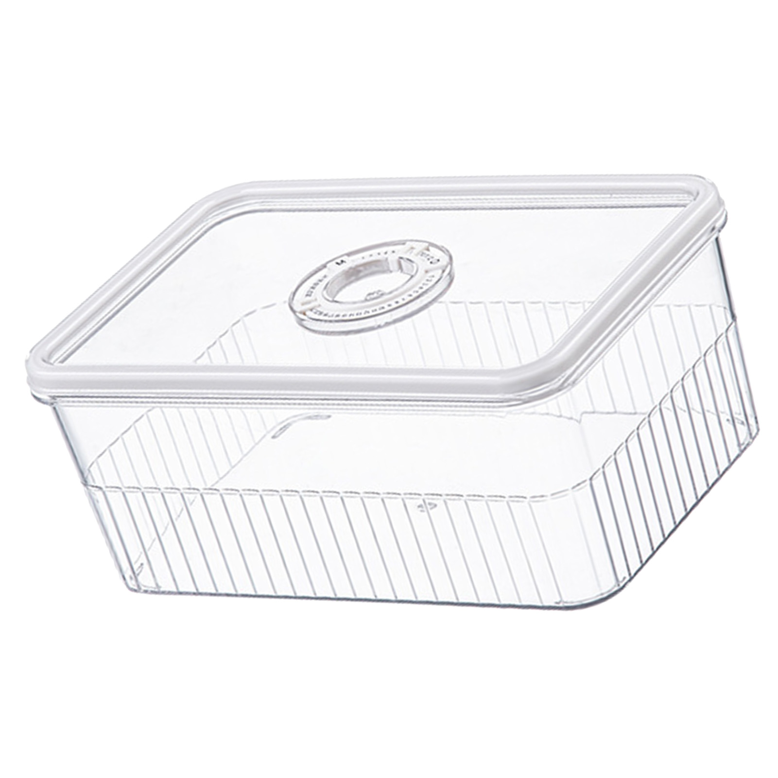 Transparente Aufbewahrungsbox Mit Luftdichtem Kunststoffdeckel Für Den Kühlschrank, Lebensmittelbehälter Für Obst Und Gemüse, Set M