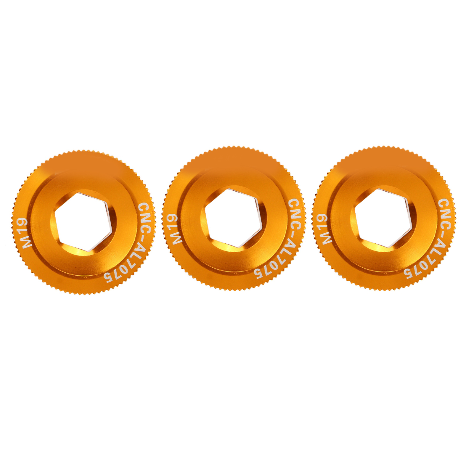 M19 Tretlagerdeckelschrauben Aus Aluminiumlegierung, Rostfrei, Hochpräzise, Goldfarben, Für Mountainbikes