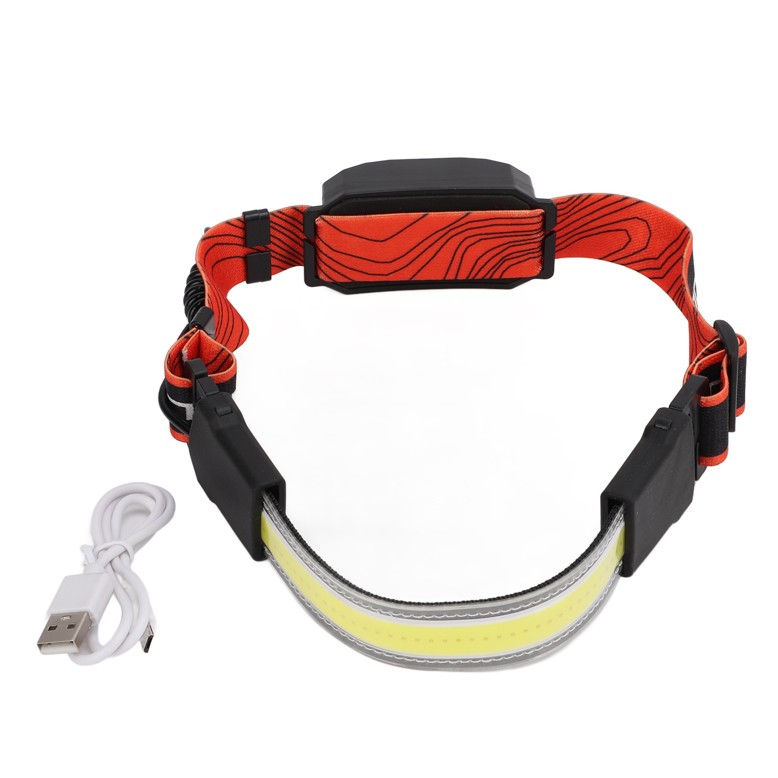 Wiederaufladbare Cob-stirnlampe Mit 3 Einstellbaren Helligkeitsstufen Für Nachtläufe