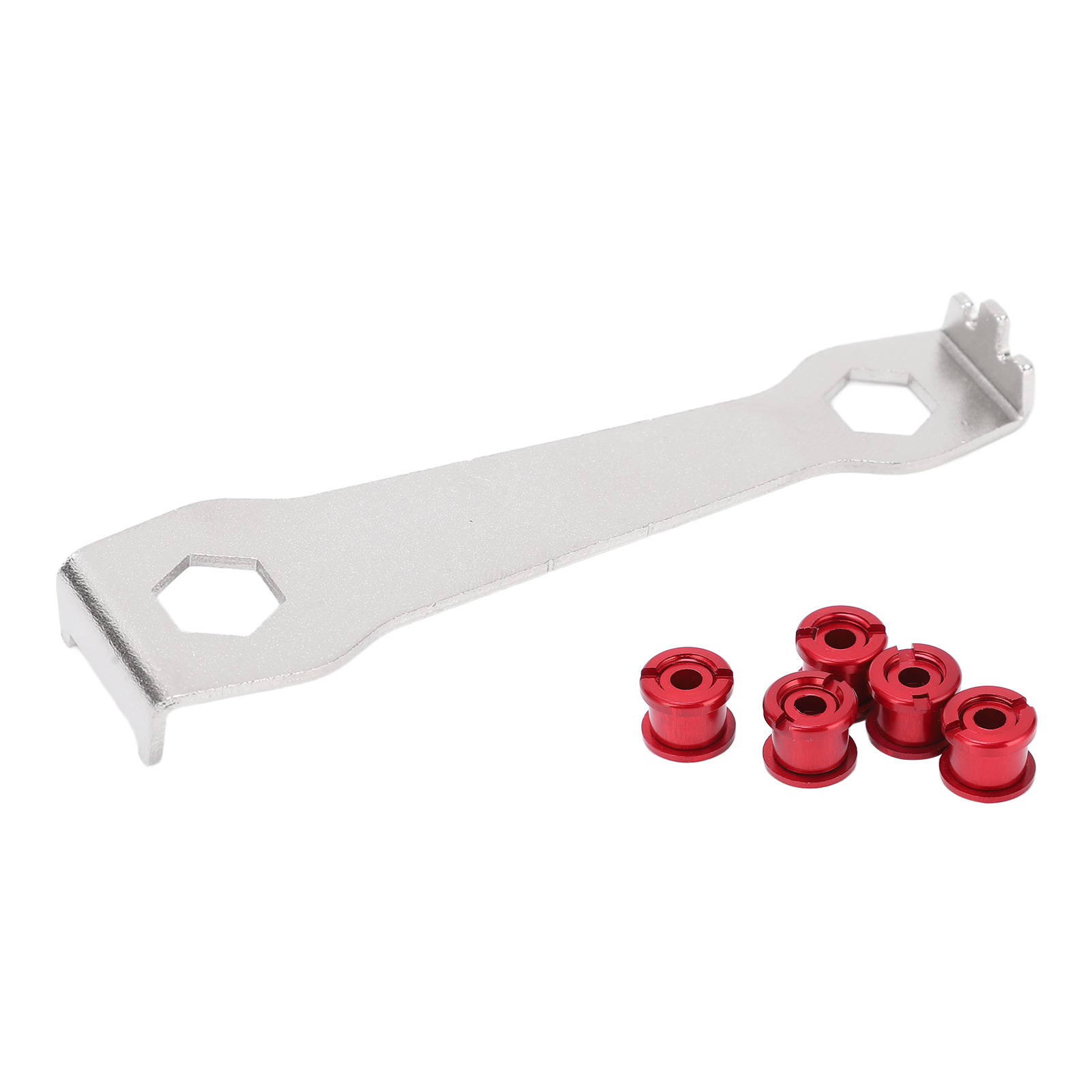 Einzelne Plattentellerschraube, Rote Plattentellermuttern, Korrosionsbeständigkeit, Anodische Oxidation, Feine Verarbeitung, Leuchtende Farbe
