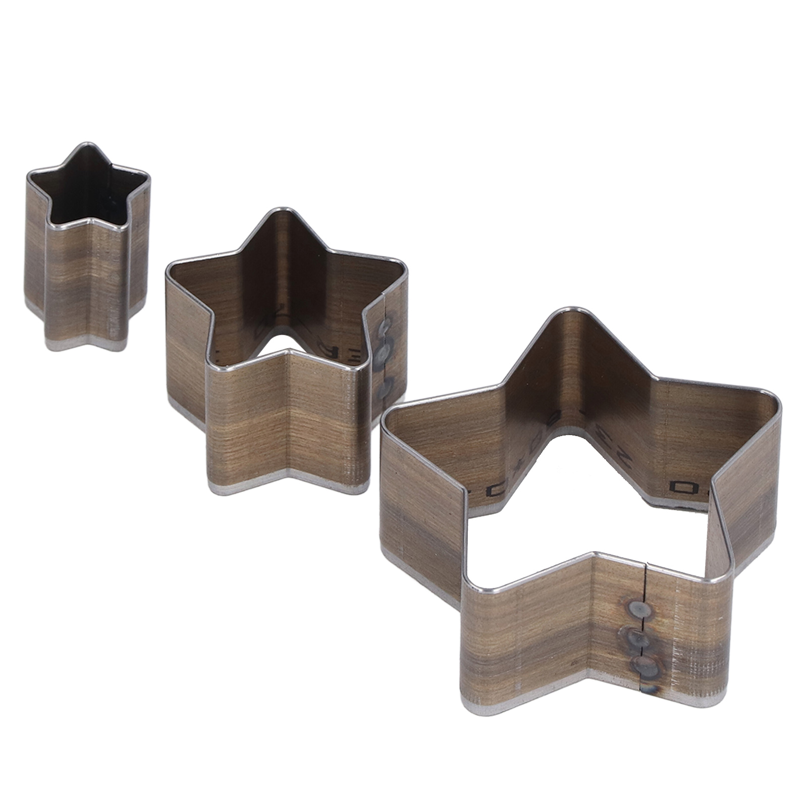 Set Mit 3 Diy-ledermesserformen, Handgefertigter Lederlocher, Tonschneidewerkzeuge, 5-zackiger Stern
