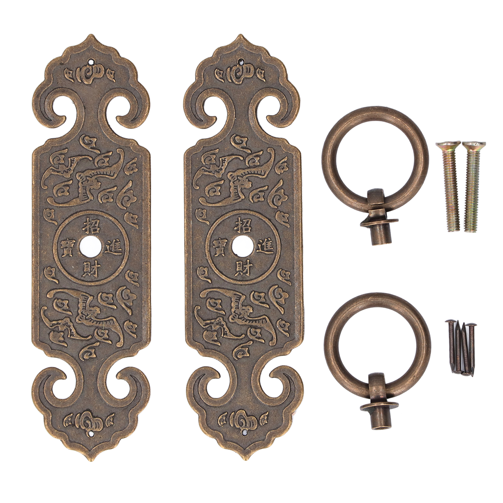 Antiker Retro-griff, Elegantes Design, Korrosionsbeständig, Aus Messing, Für Schubladen Und Schranktüren